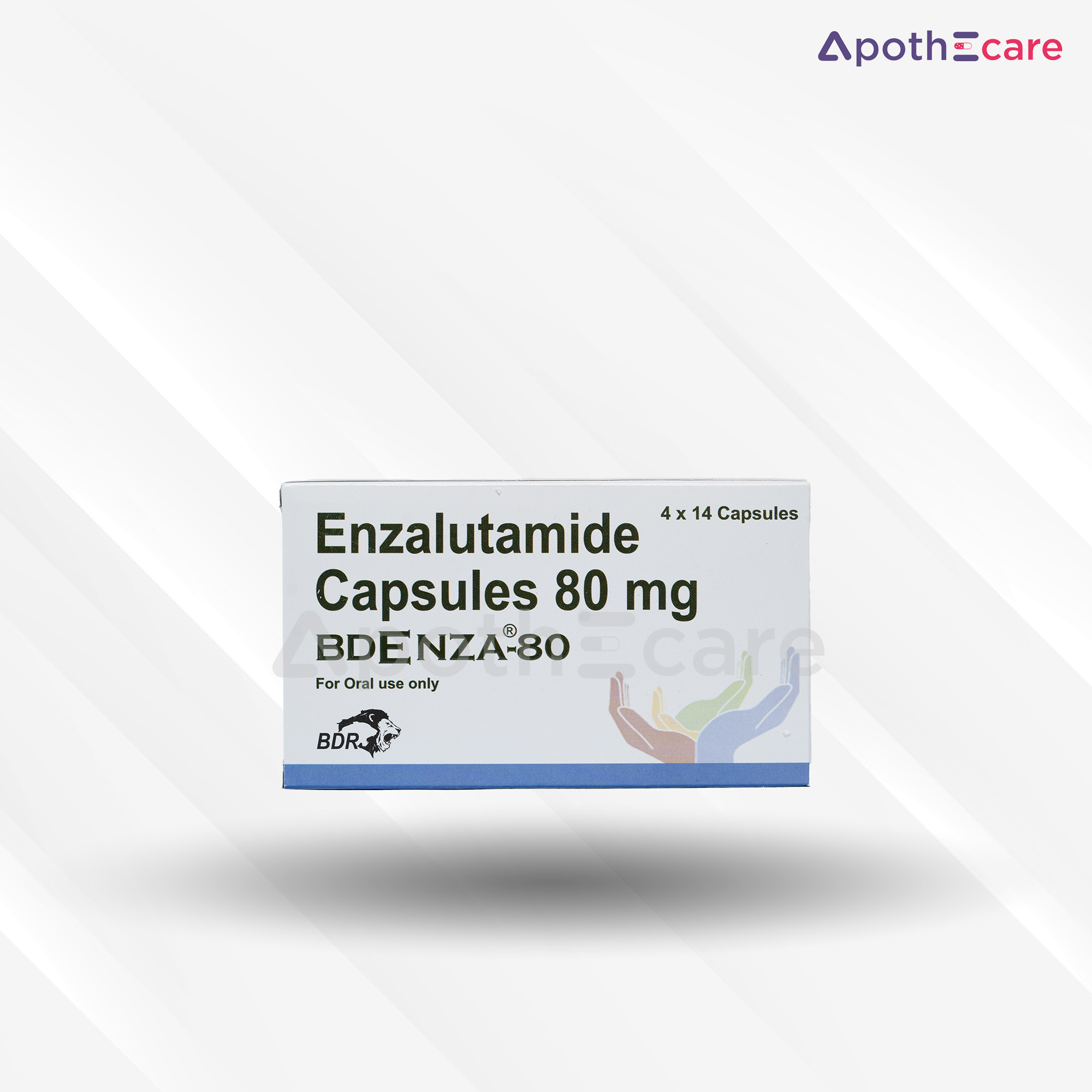Bdenza 80mg pack of 14 capsules, used for cancer therapy.
