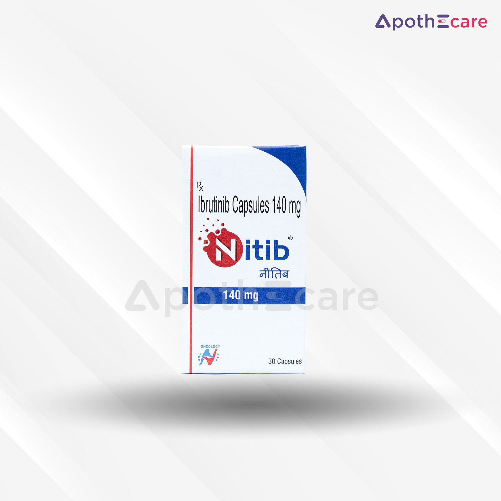 Nitib 140mg capsule, a medication for targeted cancer therapy.