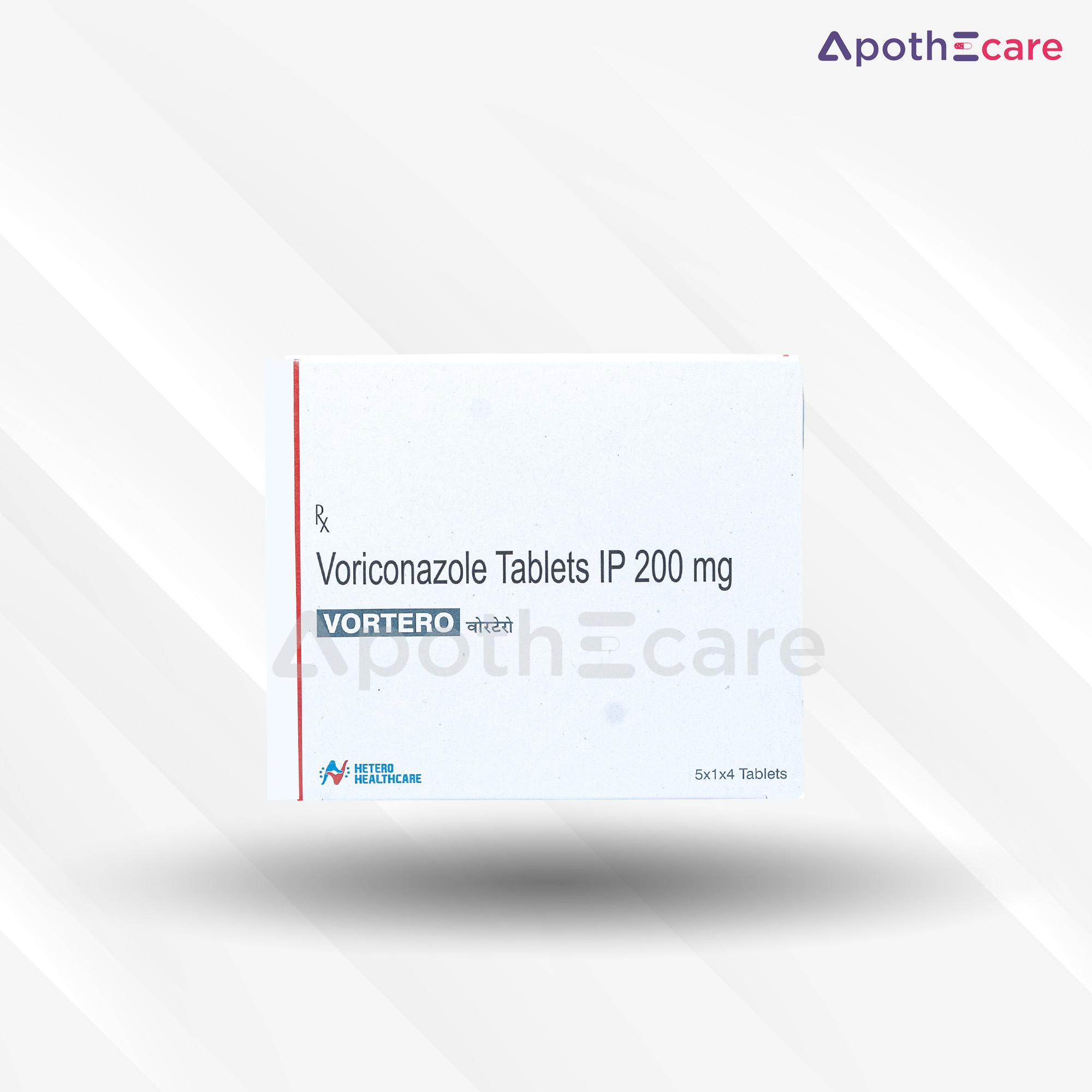Vortero 200mg tablet pack of 4, used for fungal infections.