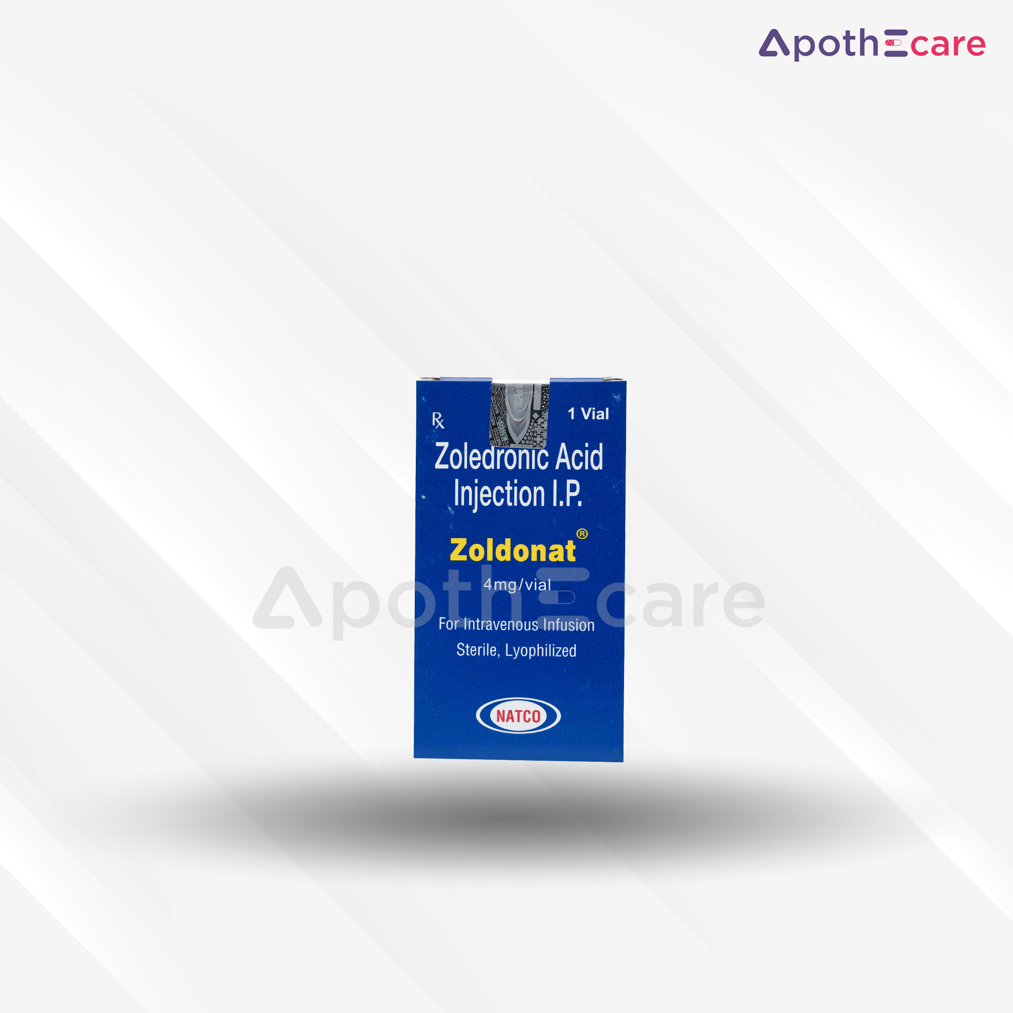 Zoldonat 4mg vial, a medication for osteoporosis