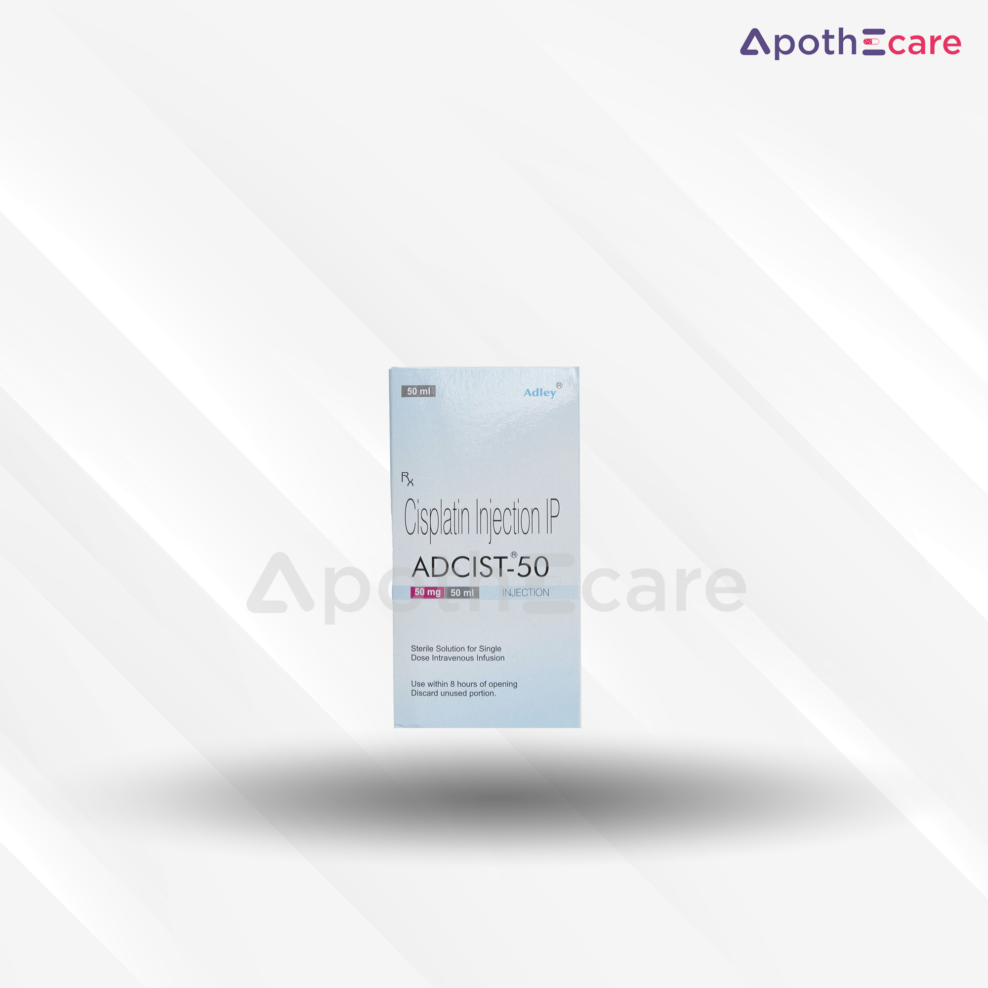 Adcist 50mg Injection, used for treating specific types of cancer.