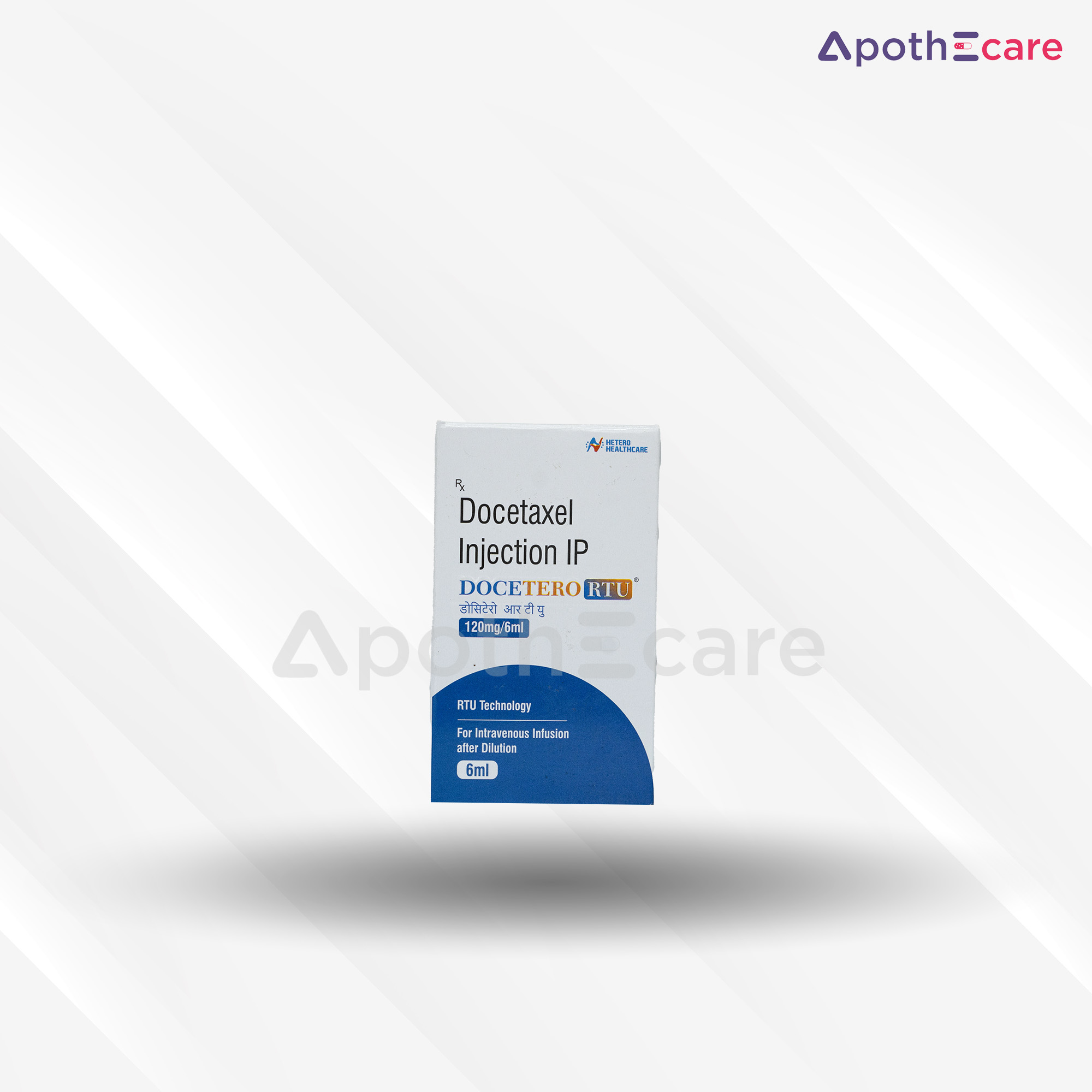 Docetero RTU 120mg Injection, a chemotherapy medication used in cancer treatment.