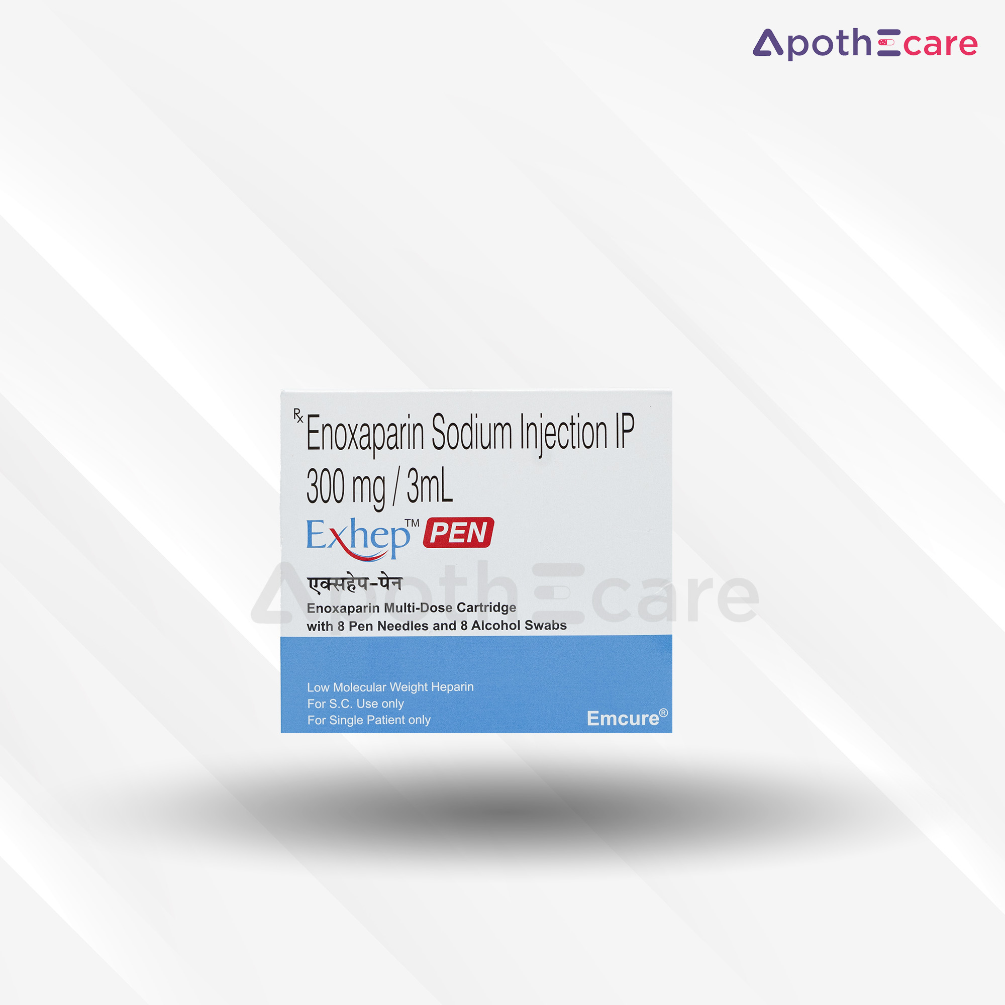 Exhep 300mg cartridge, used as an anticoagulant to prevent and treat blood clots.