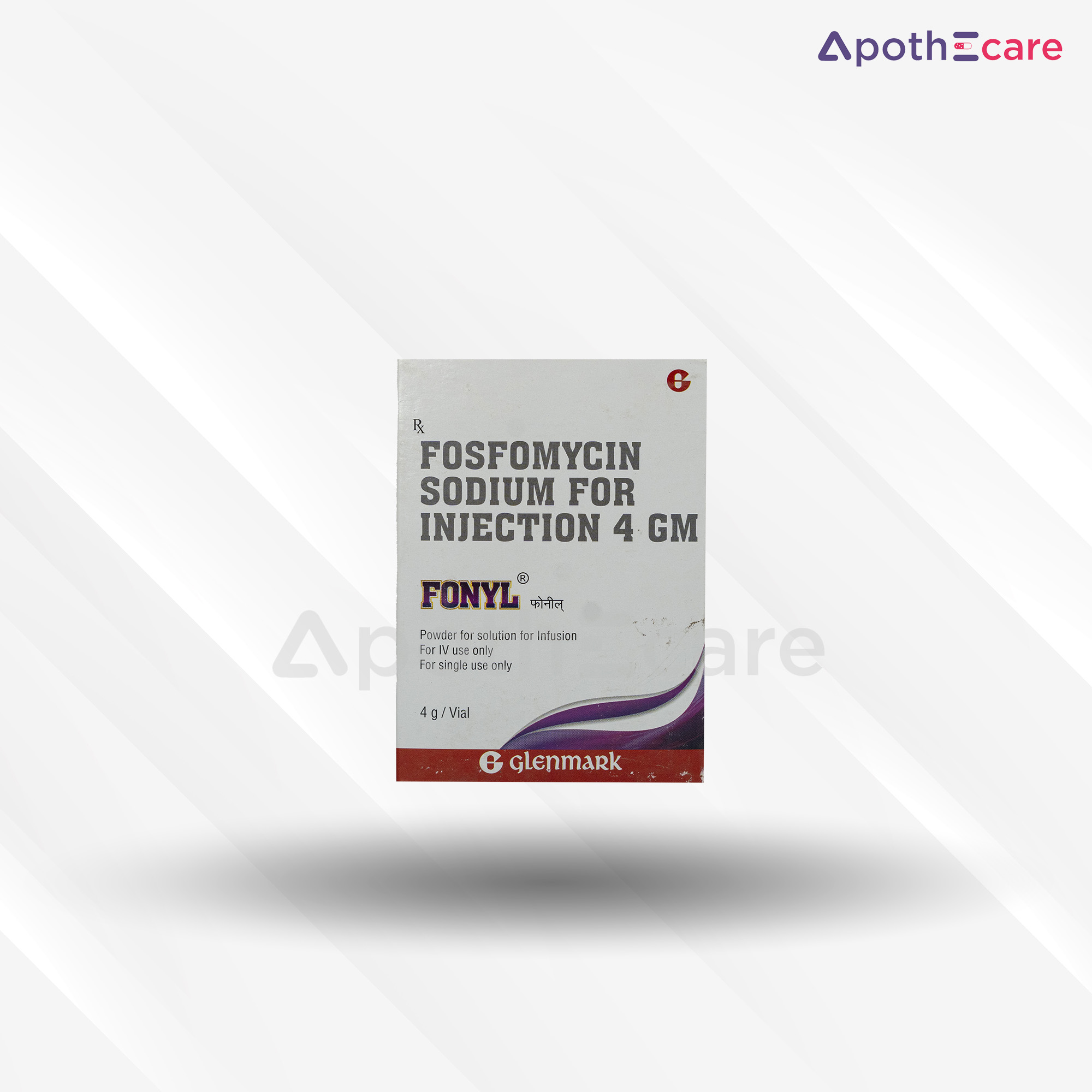 Fonyl 4g Injection, a medication for treating bacterial infection.