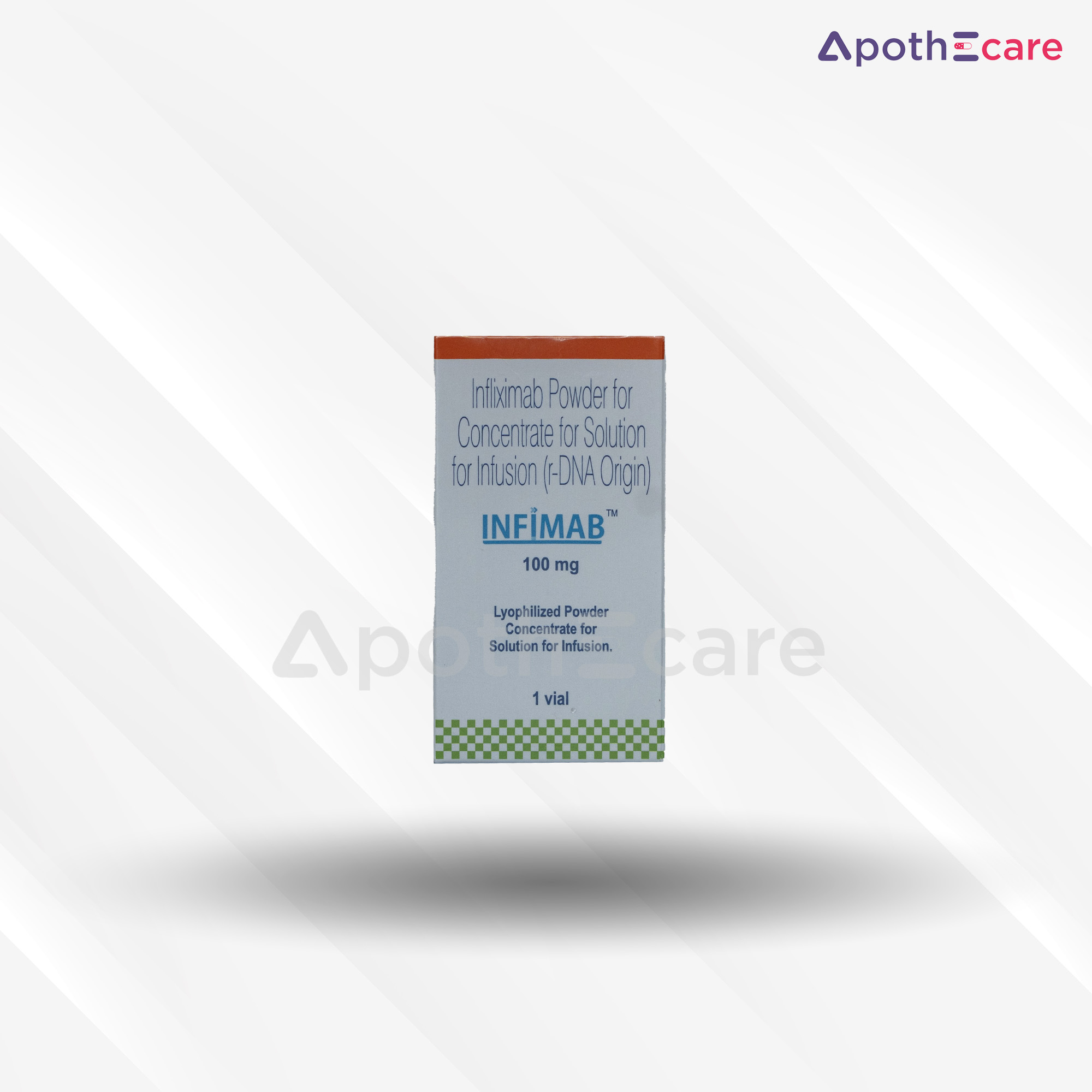 Infimab 100mg vial, used in the treatment of inflammatory conditions.