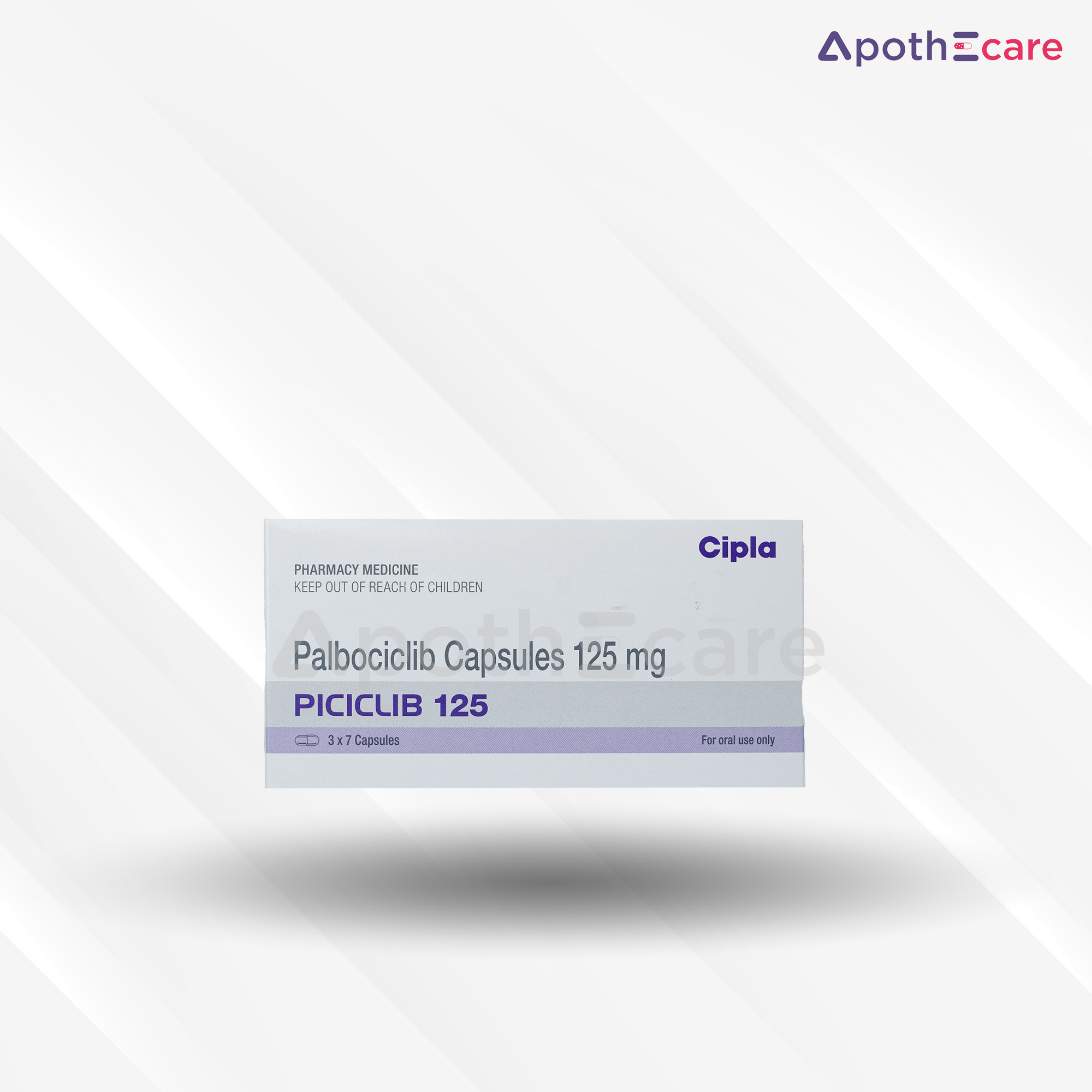 Piciclib 125mg Capsule, used to treat certain forms of breast cancer.