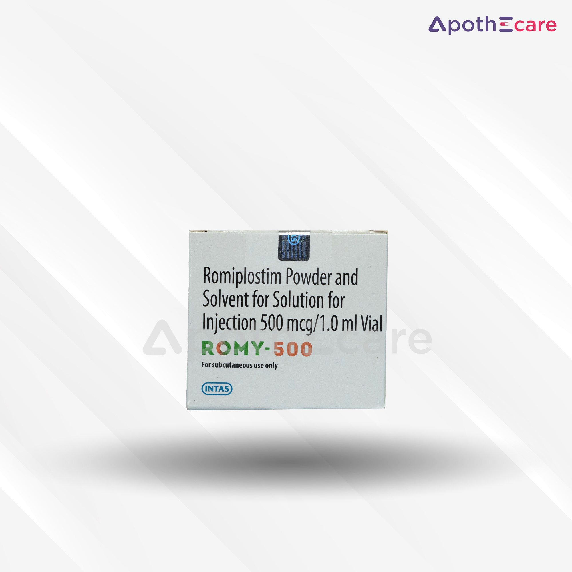 Romy 500mcg Injection, used primarily to treat thrombocytopenia.