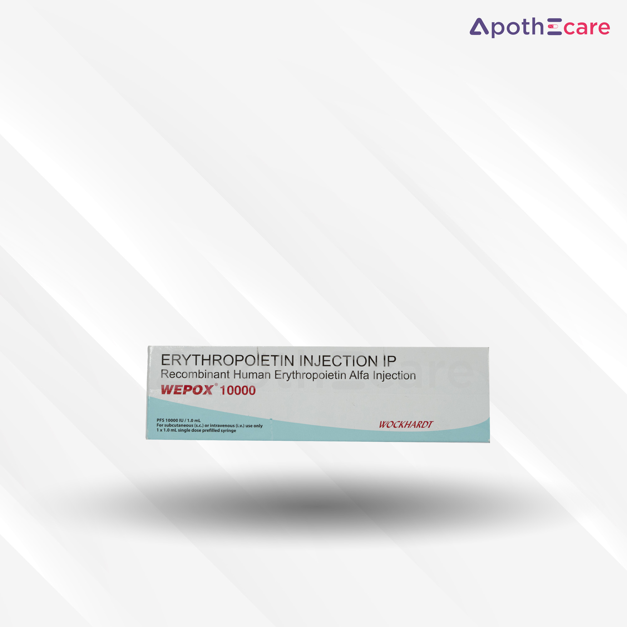 Wepox 10000 IU Injection, It primarily serves to treat anemia.