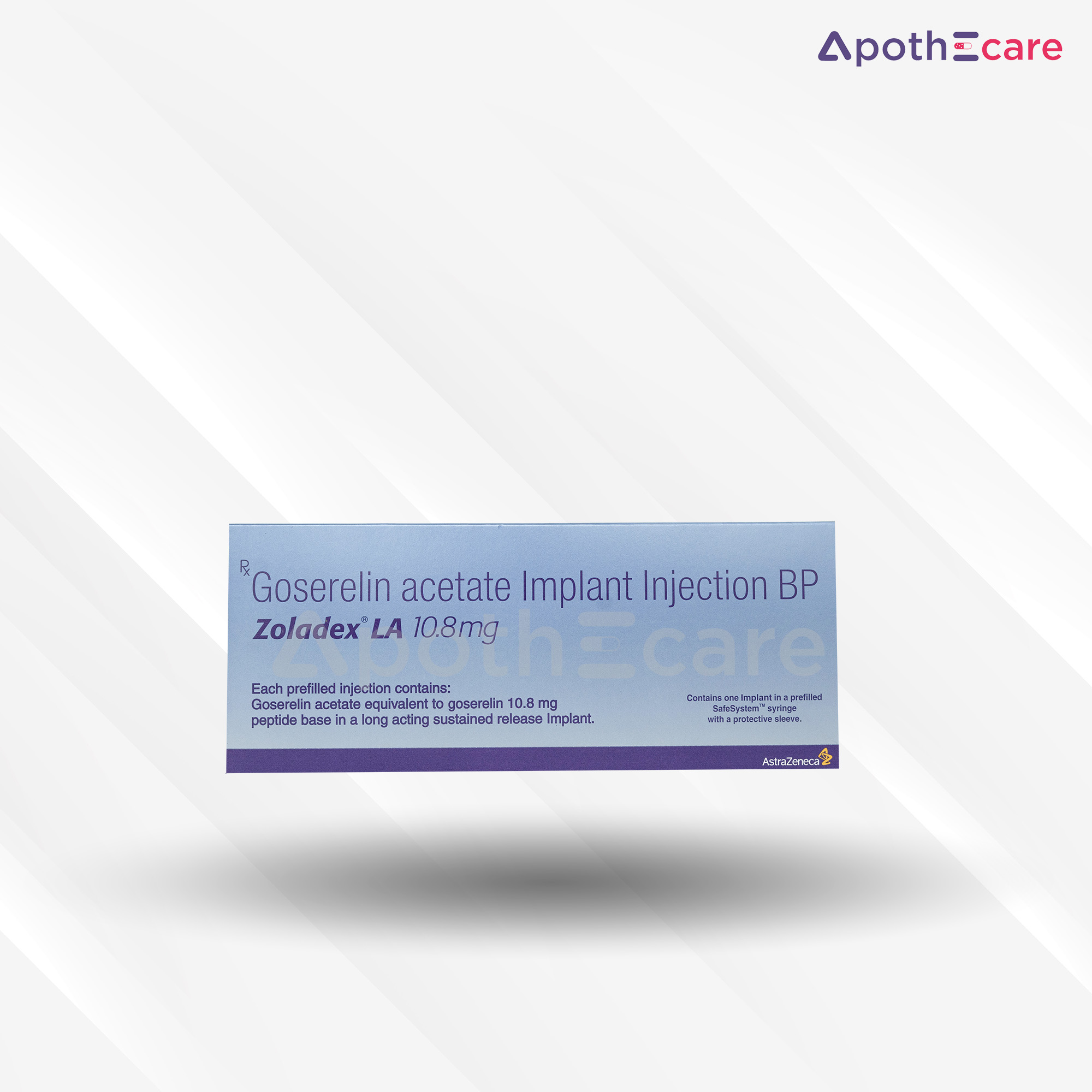 Zoladex 10.8mg Injection,  a synthetic hormone that acts as a gonadotropin-releasing hormone (GnRH) analog.