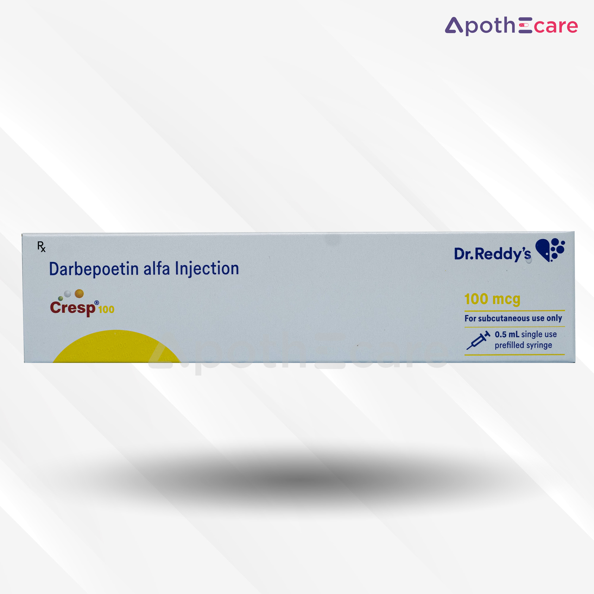 Cresp 100mcg Injection, frequently prescribed drug used to treat Anemia