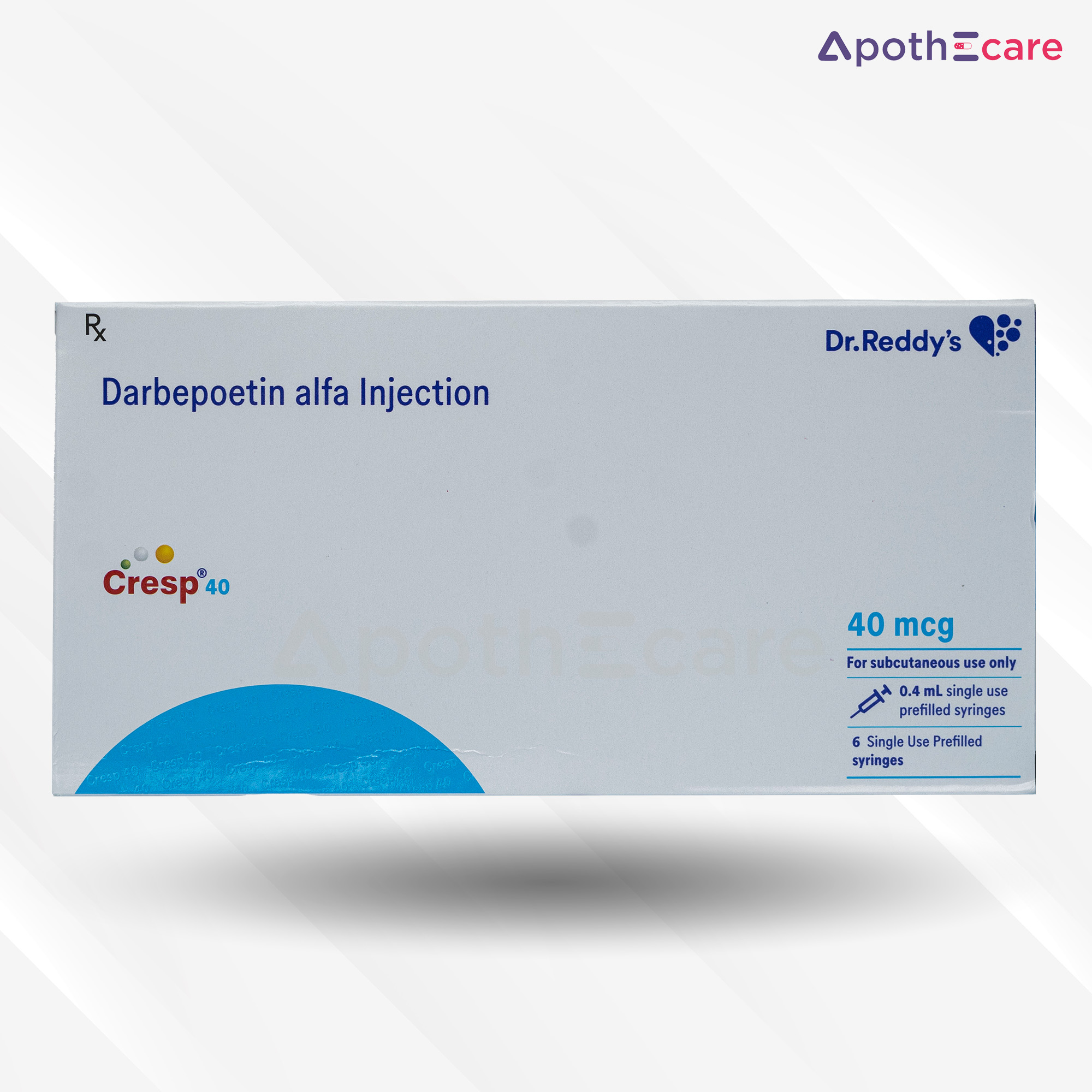 Cresp 40mcg Injection, frequently prescribed drug used to treat Anemia
