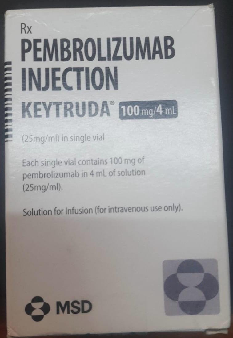 Keytruda Injection, is used to treat cancer.