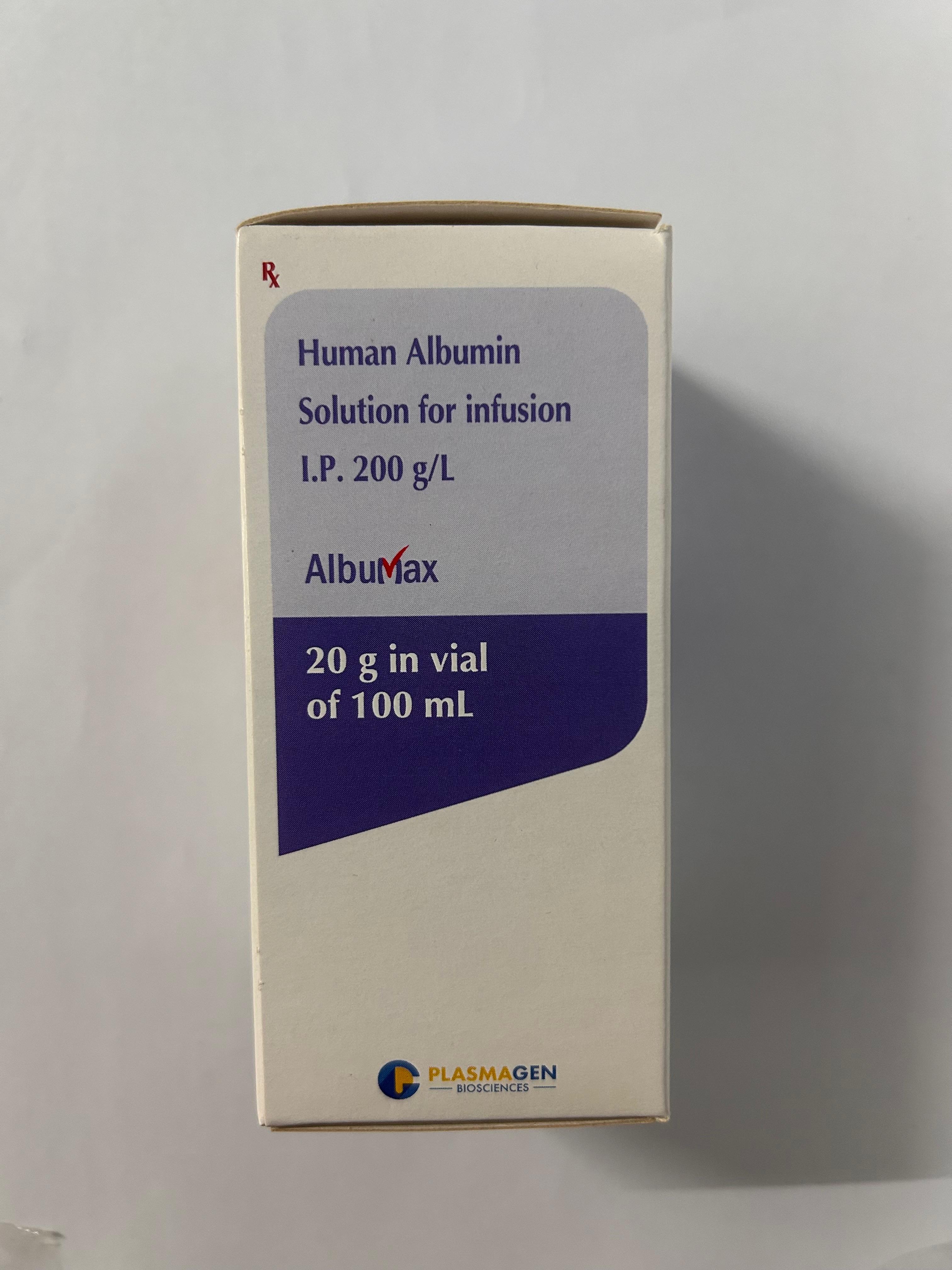 Albumax 20 Infusion Concentrated Albumin For Hypoalbuminaemia 