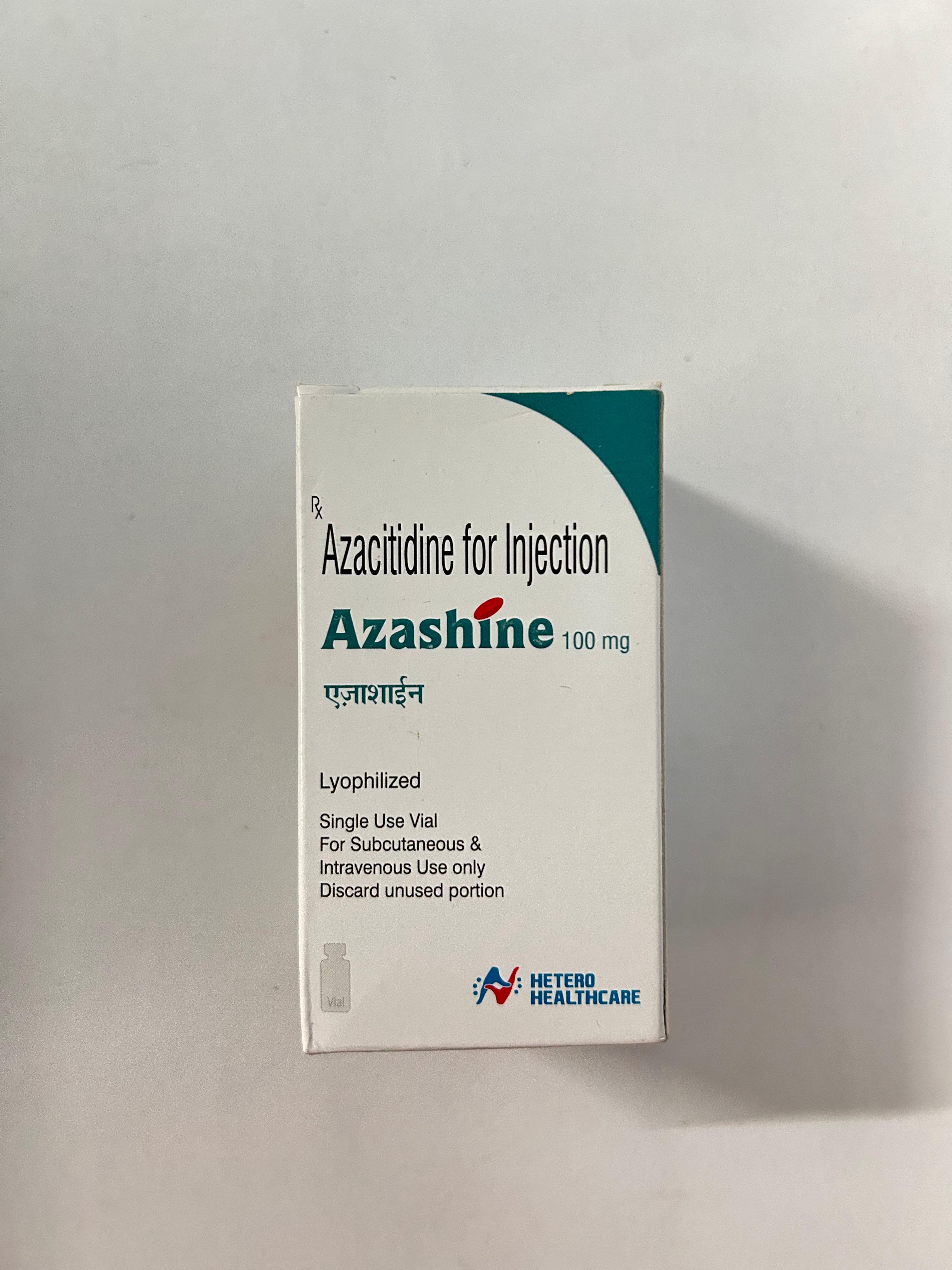 Azashine 100mg Injection, used for treating certain blood disorders