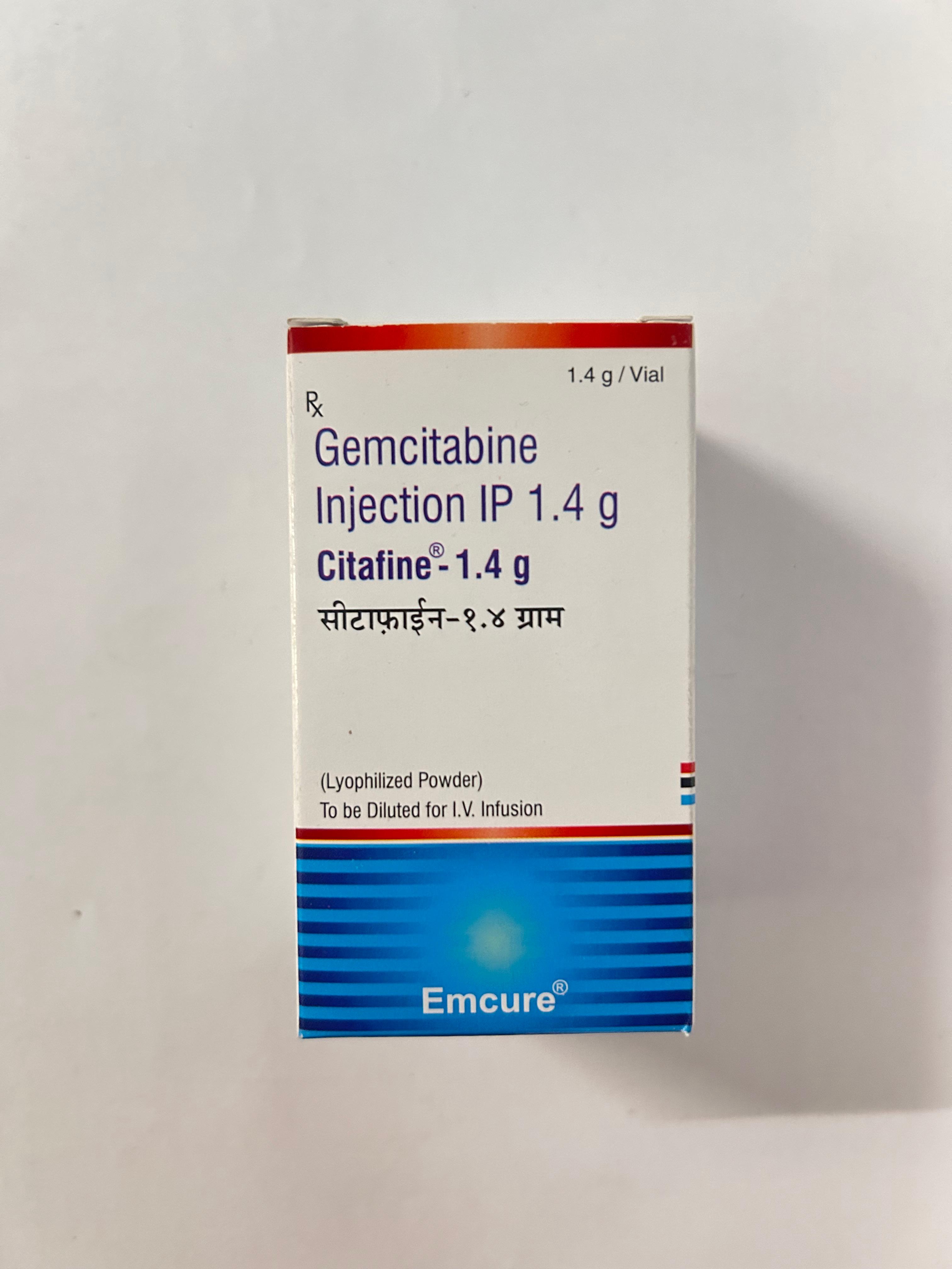 Citafine 1.4gm Injection,  used in the treatment for multiple cancers.