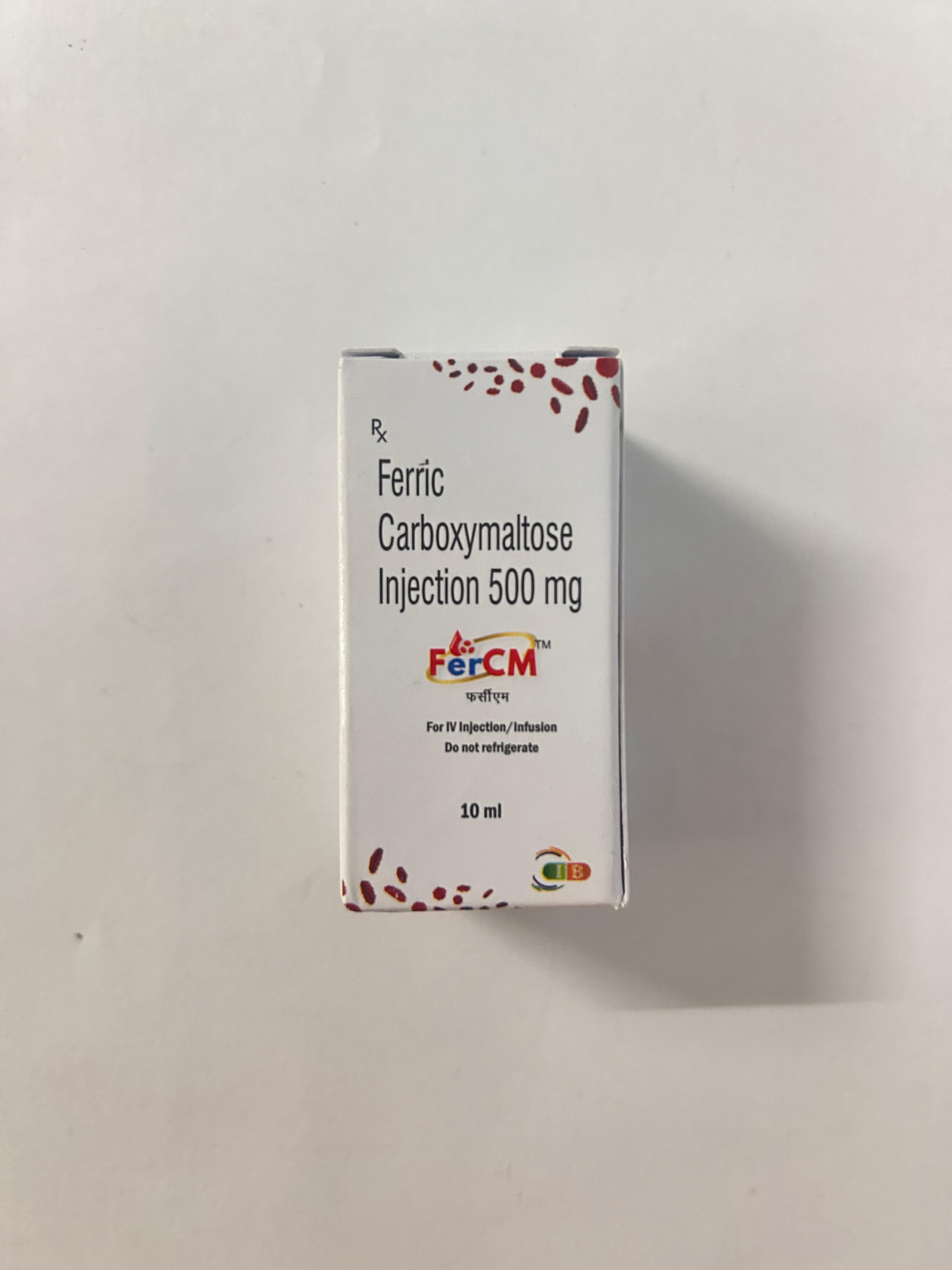 Fercm Injection, is used to treat iron-deficiency anemia.