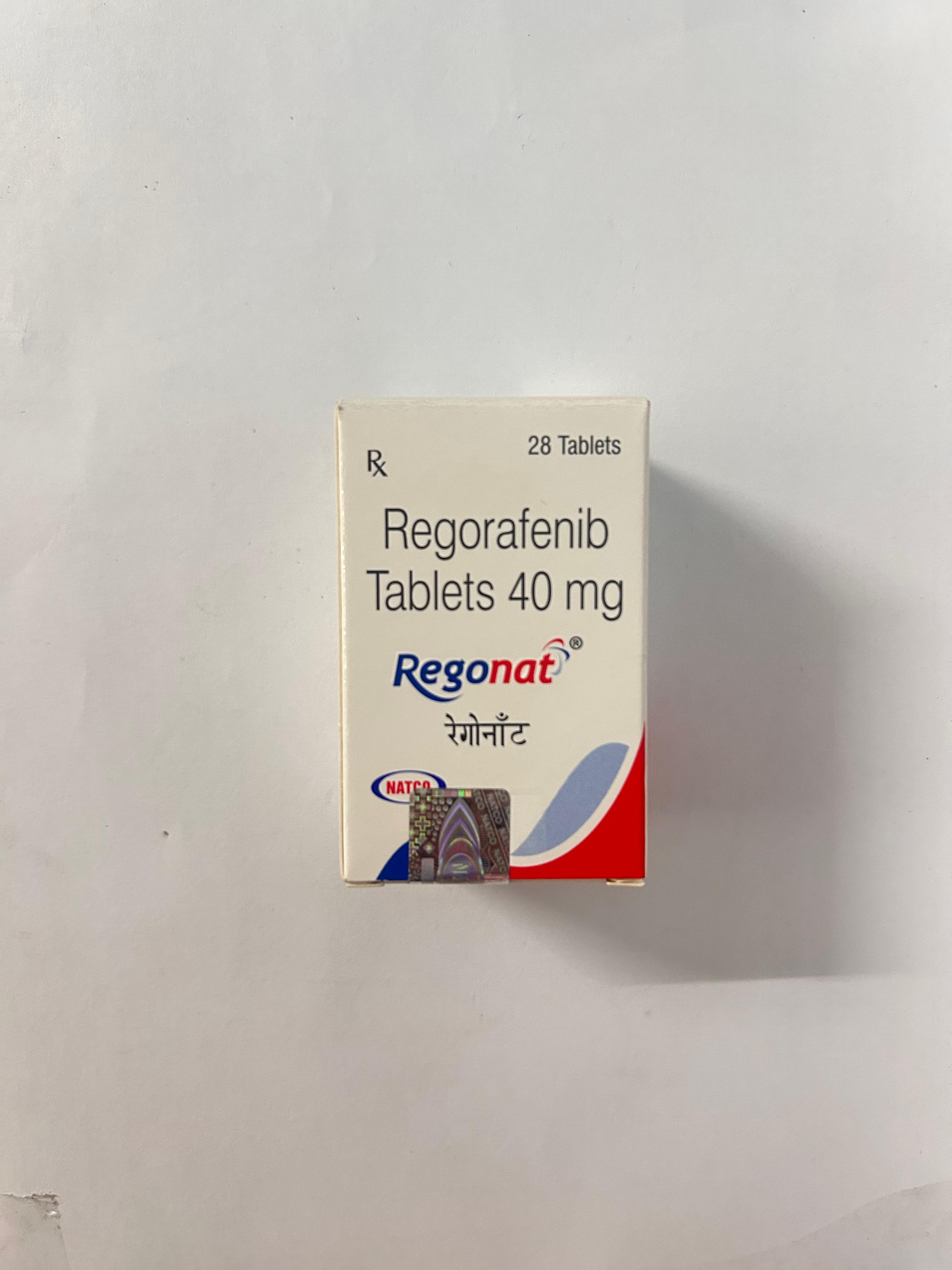 Regonat 40mg Tablet, in the treatment of certain cancers.