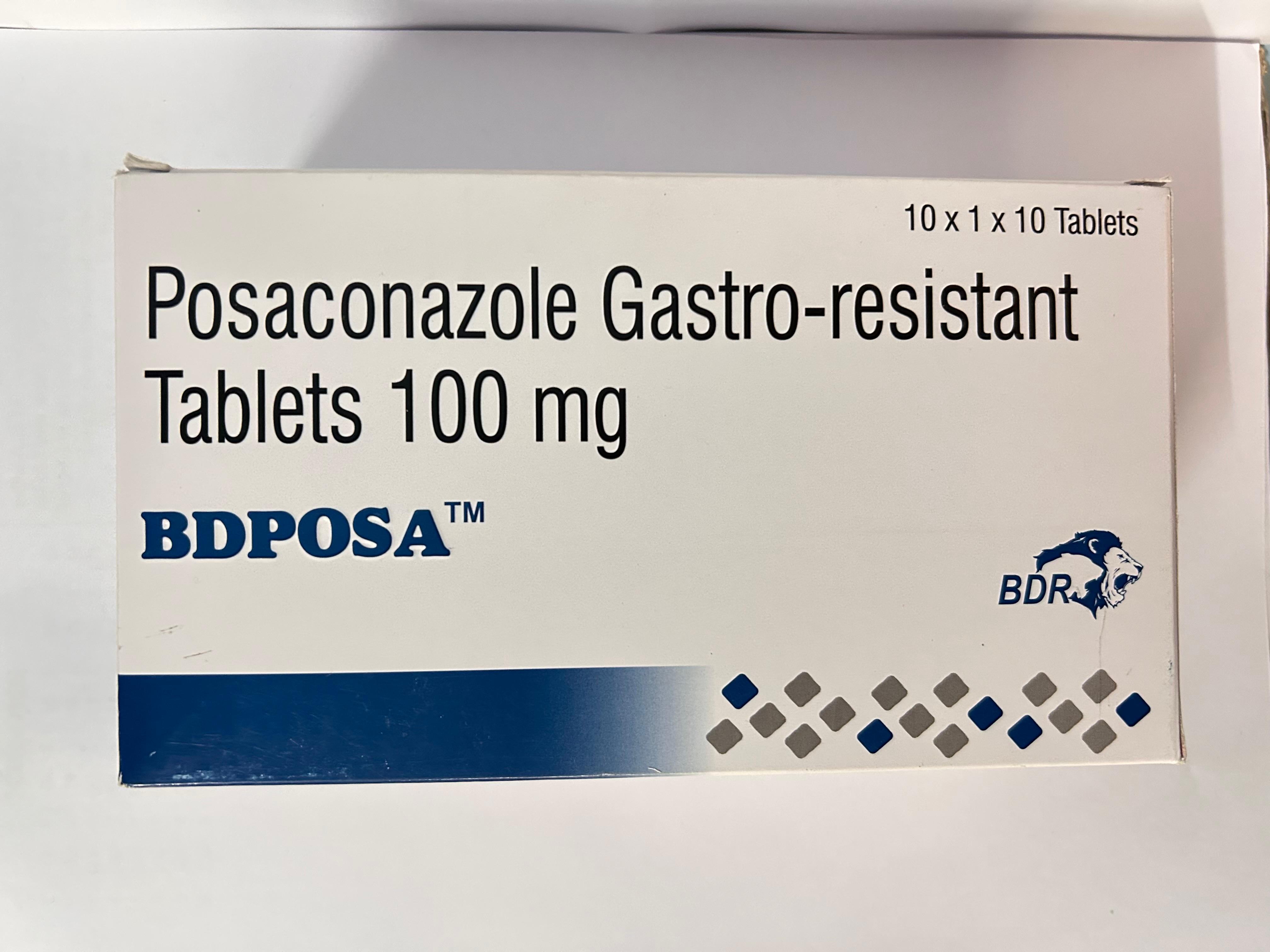 Bdposa 100mg Tablet,  is an antifungal medication formulated as a gastro-resistant tablet.