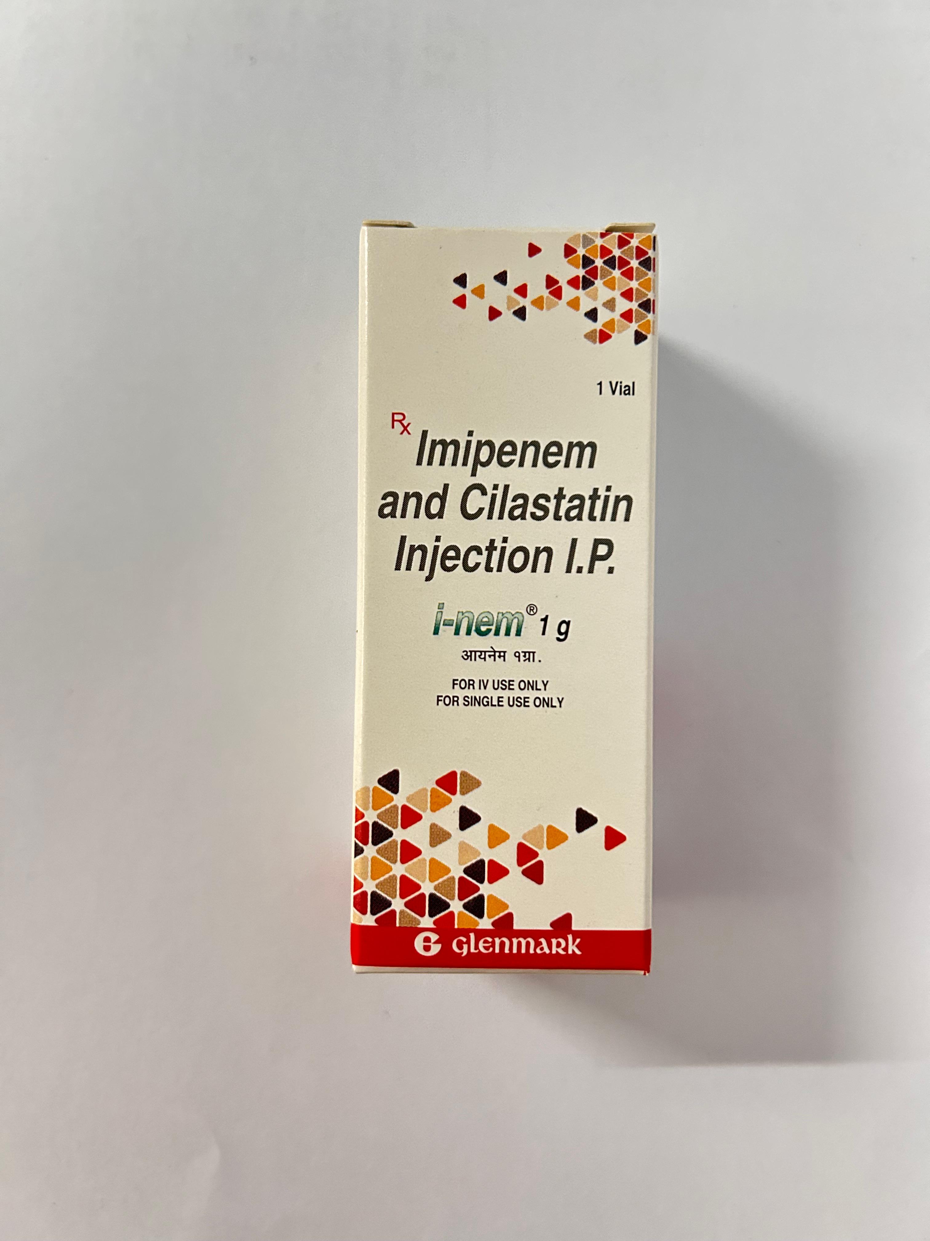 I Nem 1gm Injection, It is a combination antibiotic used to treat severe bacterial infections.