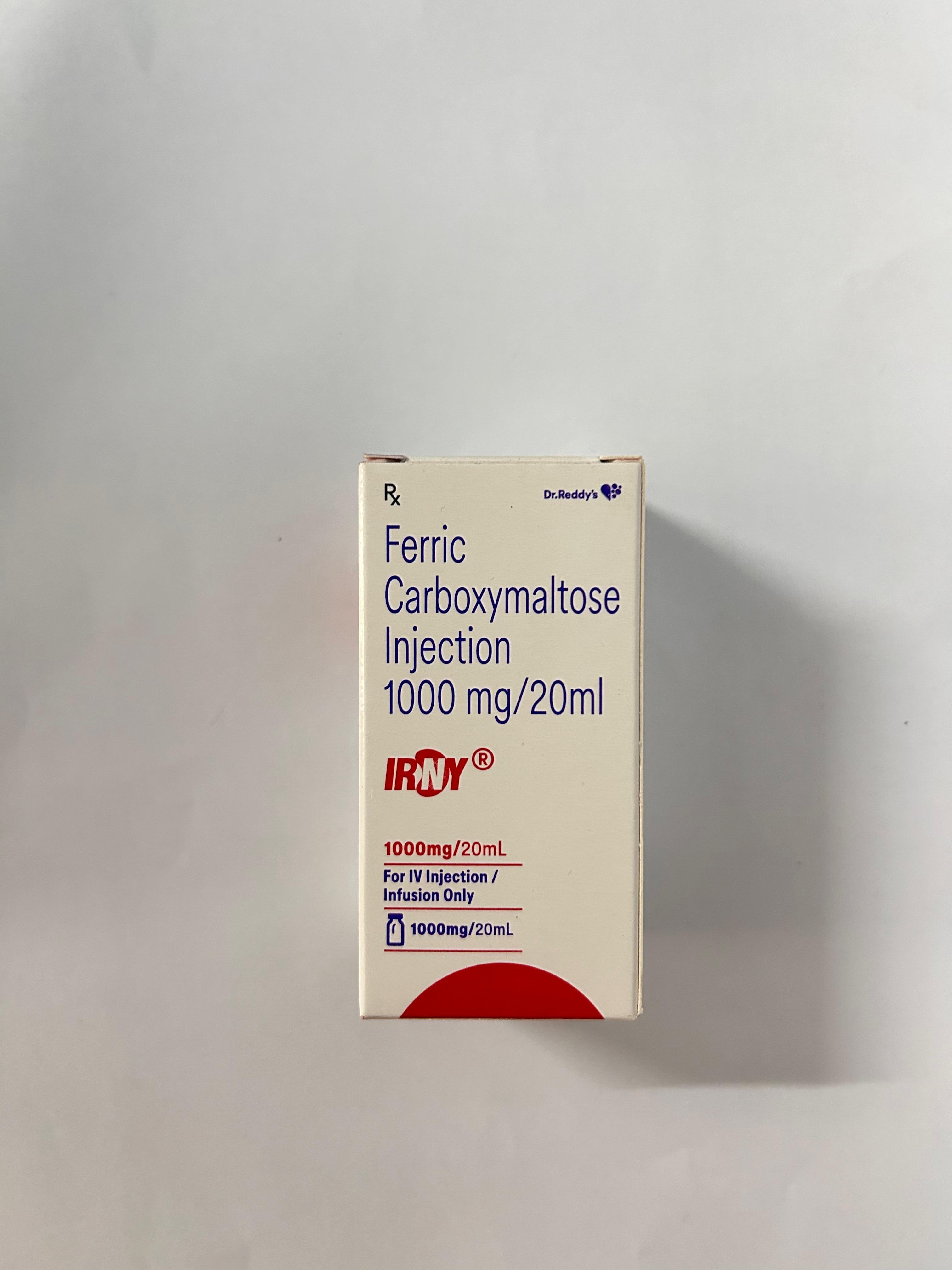 IRNY 1000mg Injection, is used to treat iron-deficiency anemia
