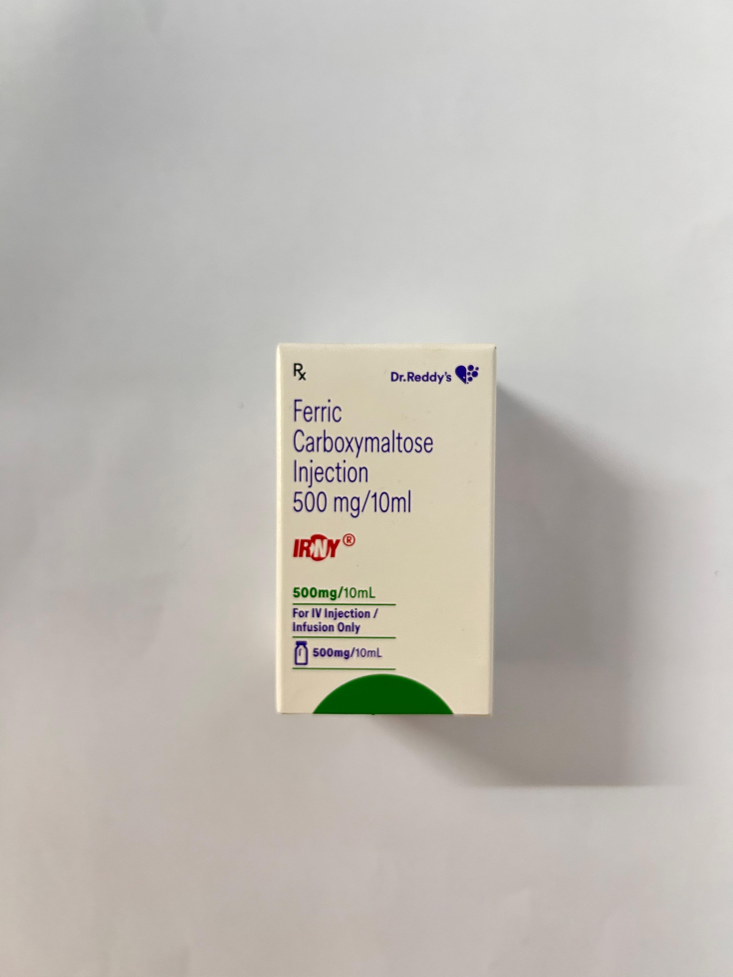 IRNY 500mg Injection, is used to treat iron-deficiency anemia