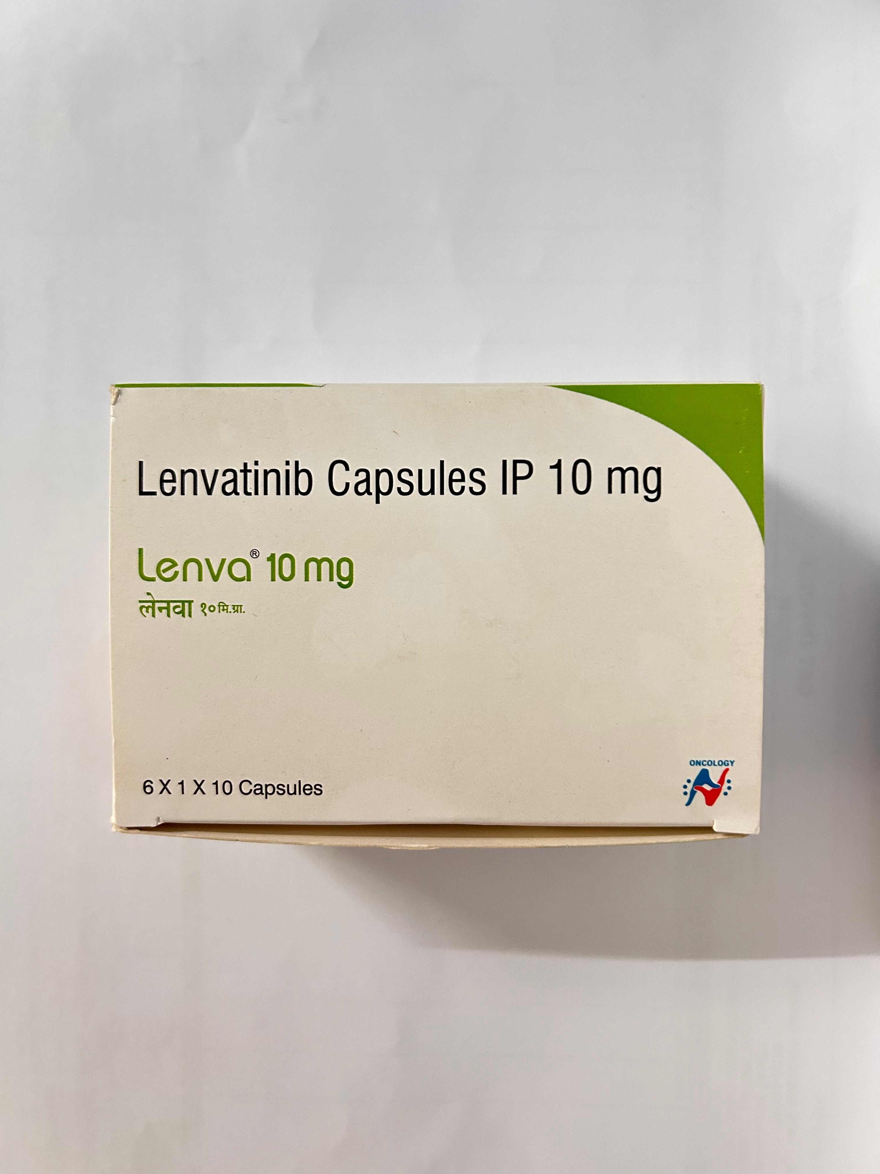 Lenva 10mg Capsule is used to treat Thyroid cancer.