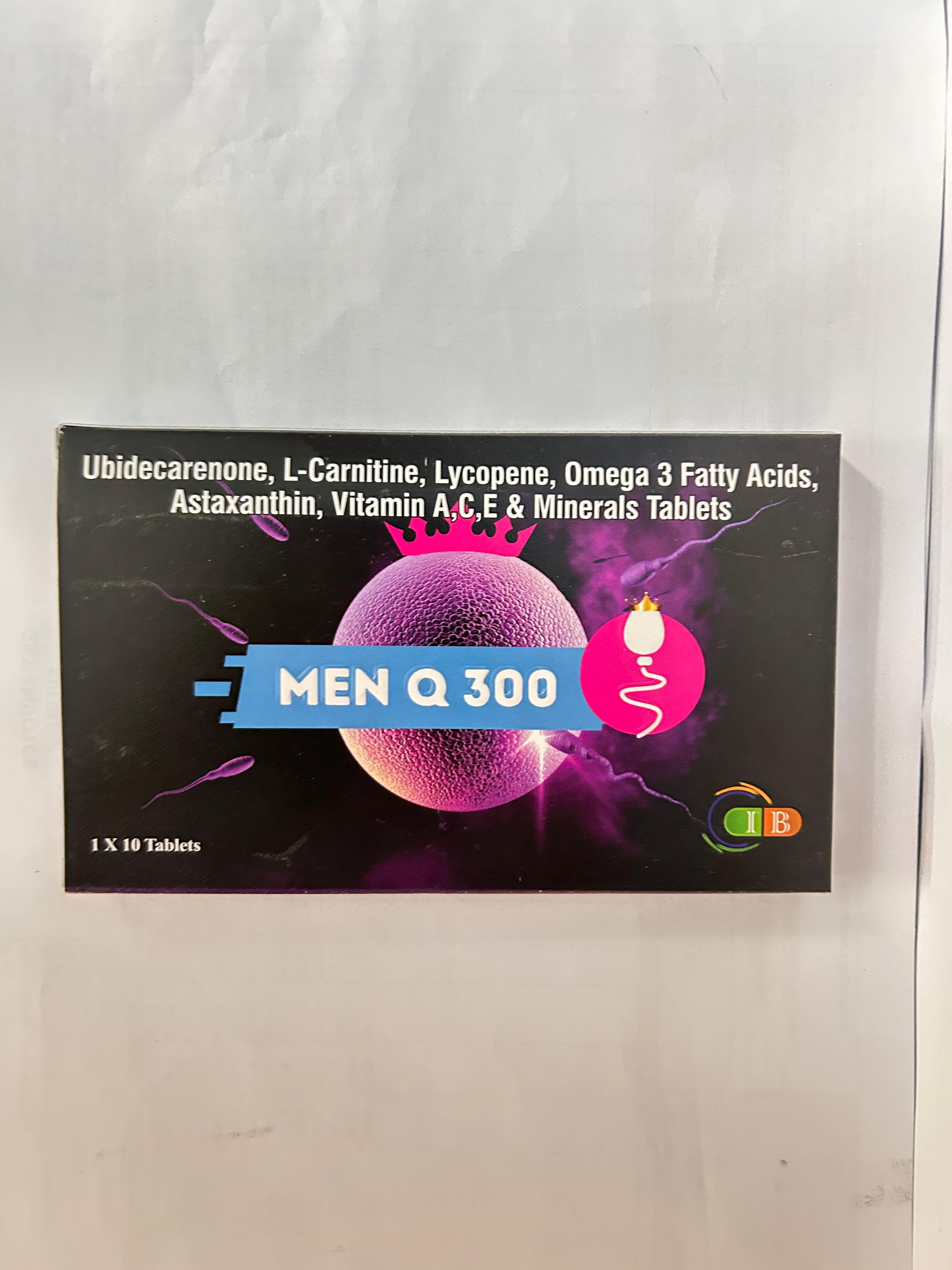 Men Q 300mg Tablet, It strengthens general immunity, promotes heart health, and enhances energy generation.
