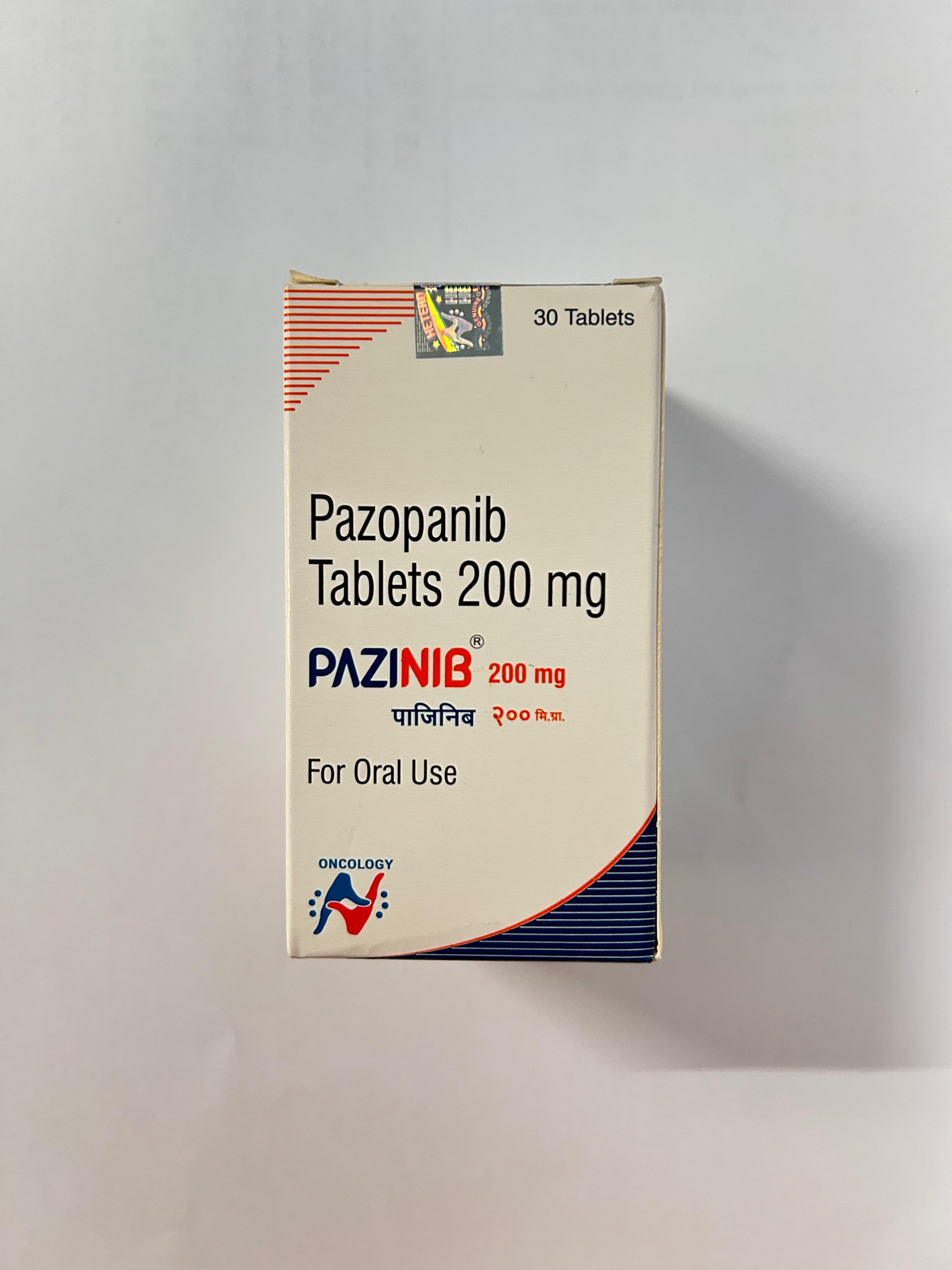 Pazinib 200mg Tablet, to treat soft tissue sarcoma and kidney cancer.