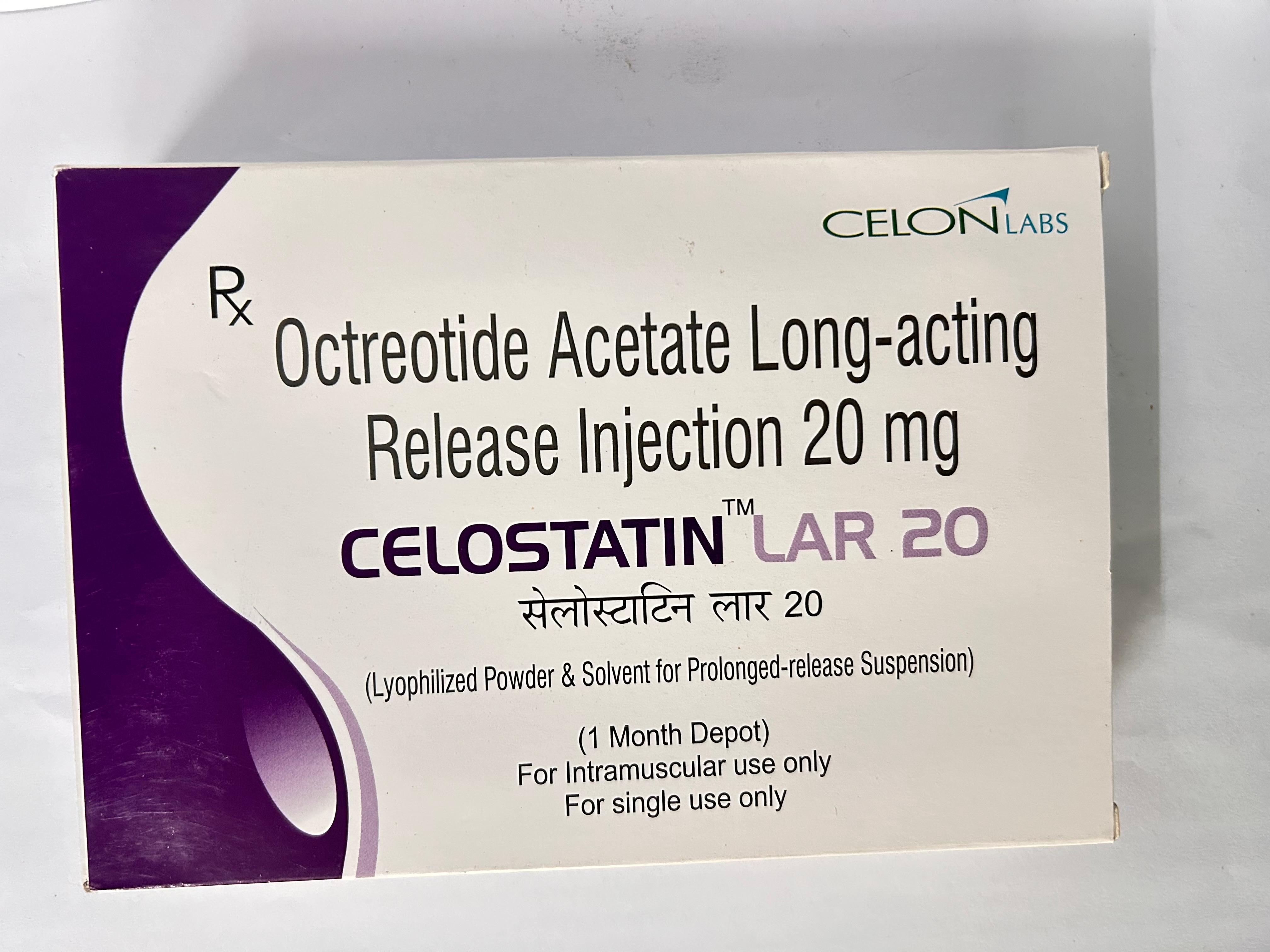 Celostatin 20mg Injection, It is used to manage conditions related to excessive hormone secretion.