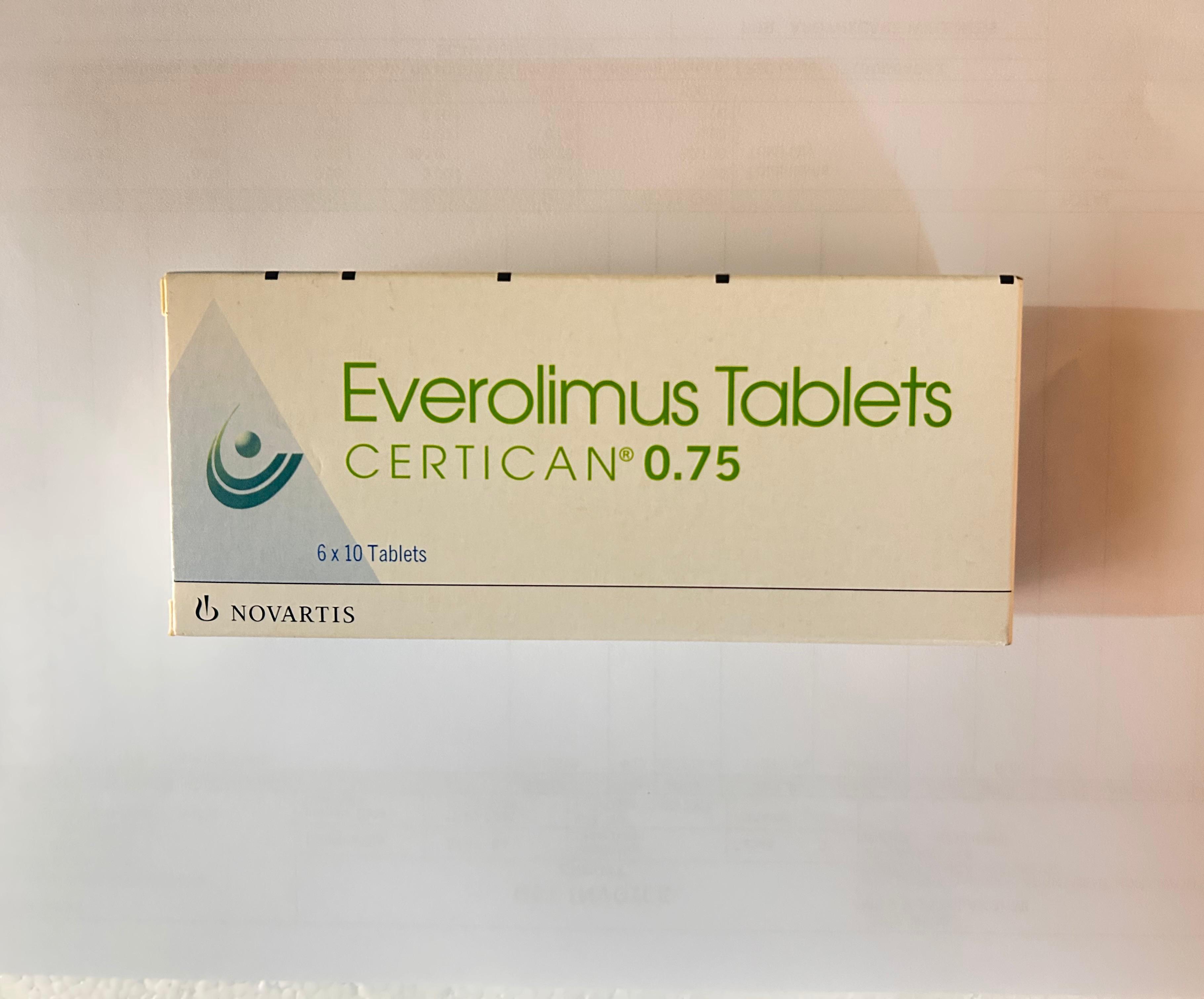 Certican 0.75mg Tablet, is used to treat cancer.