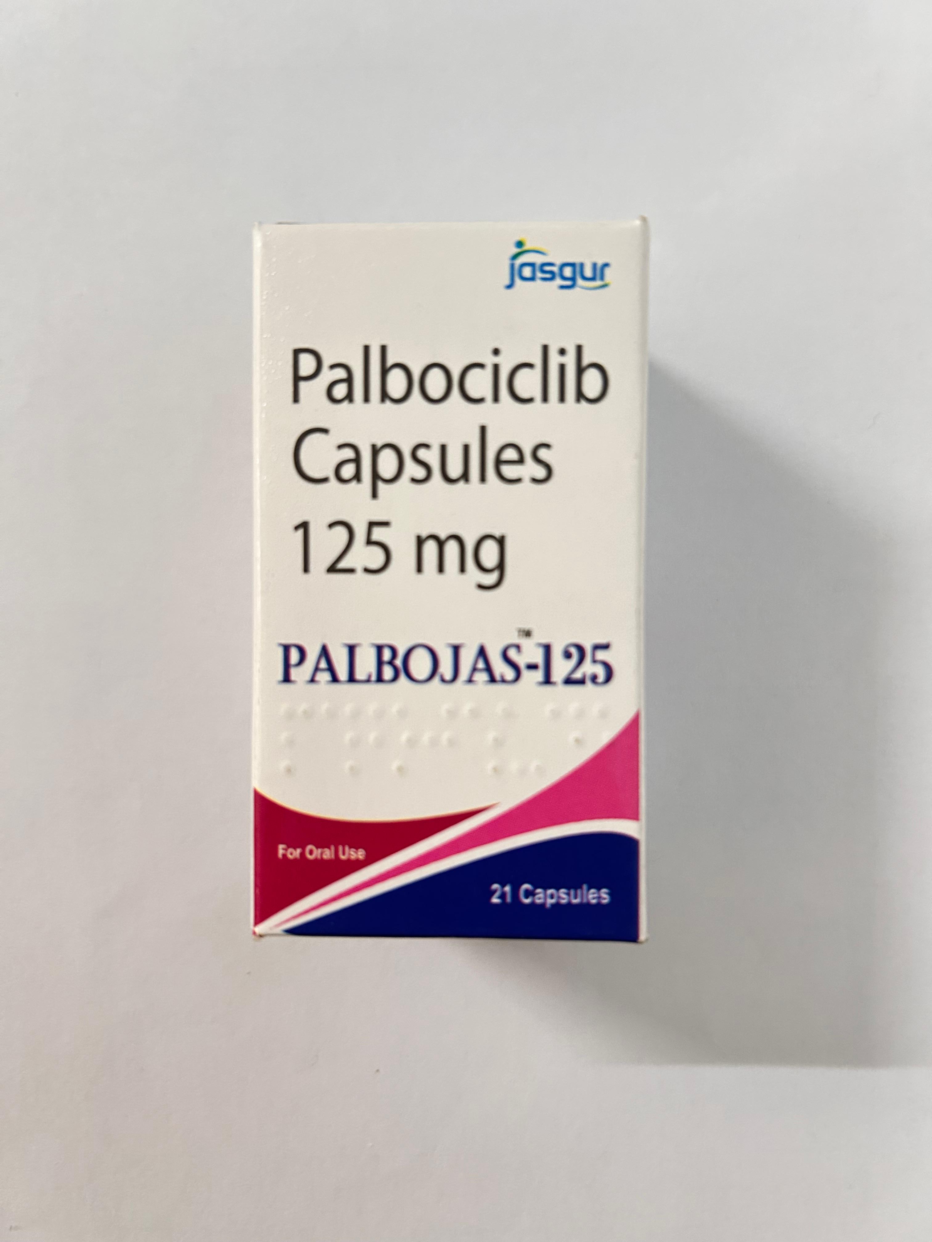 Palbojas 125mg Capsule, used to treat certain forms of breast cancer.