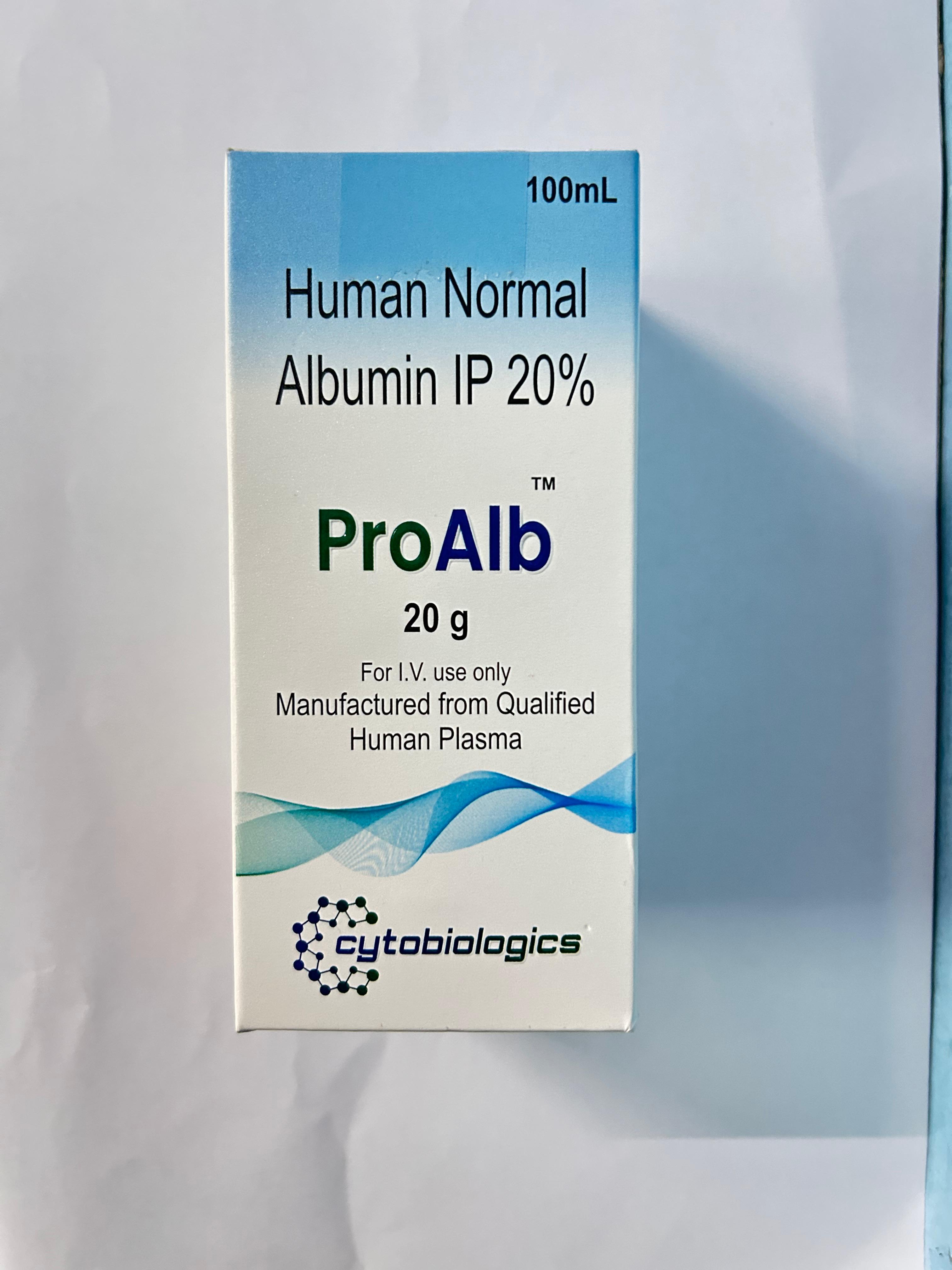 ProAlb 20% Injection, It is used to treat hypoalbuminemia.