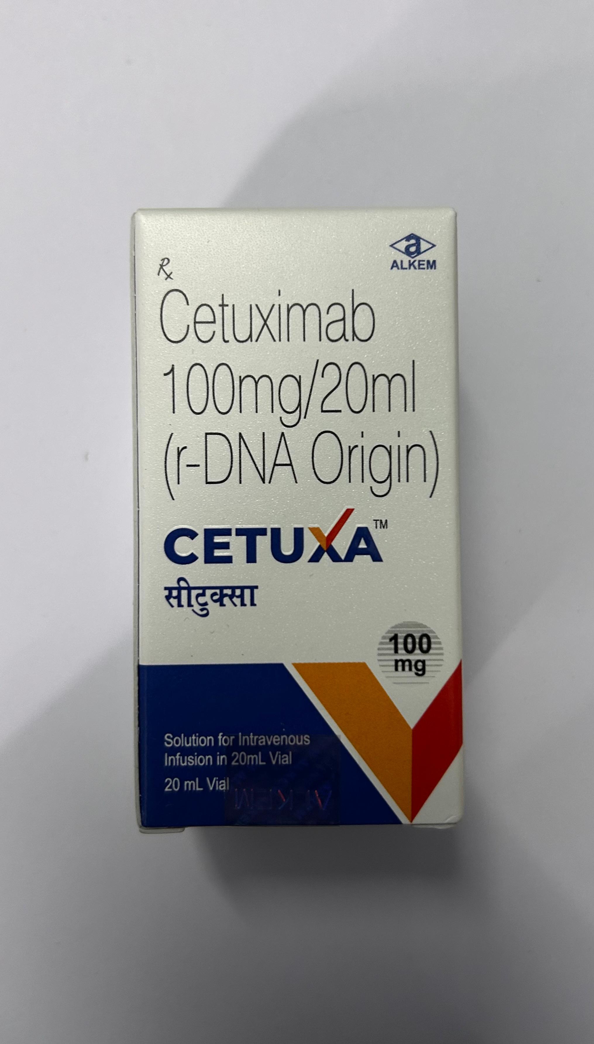 Cetuxa 100mg Injection, is used to treat a variety of EGFR-expressing malignancies.