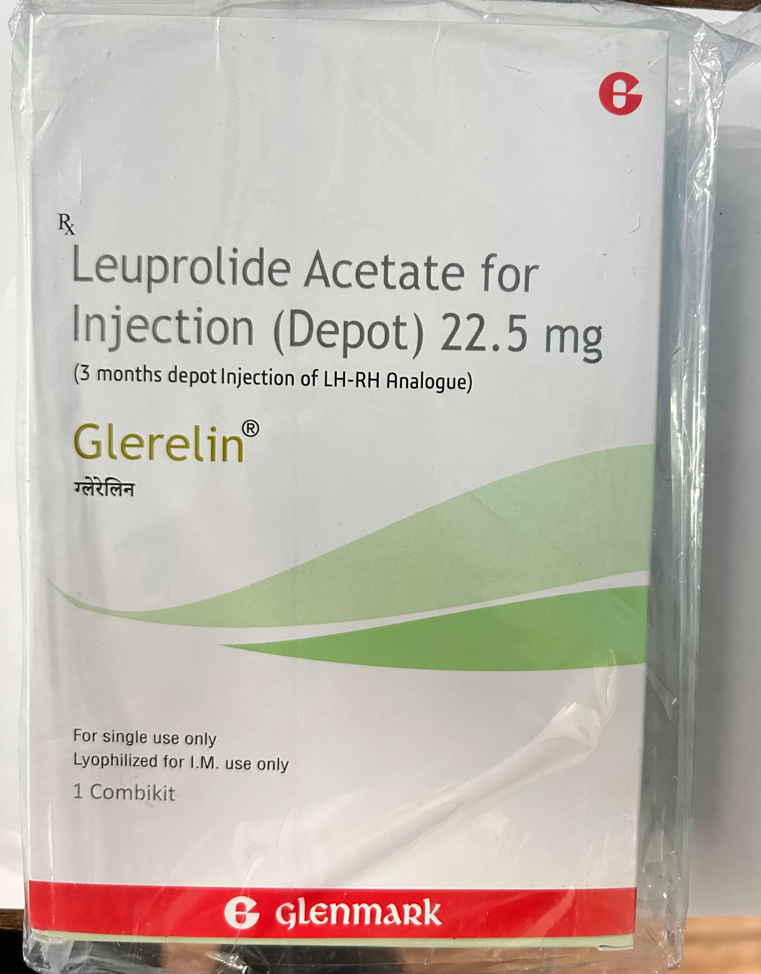 Glerelin 22.5mg Injection, is used to treat cancer.