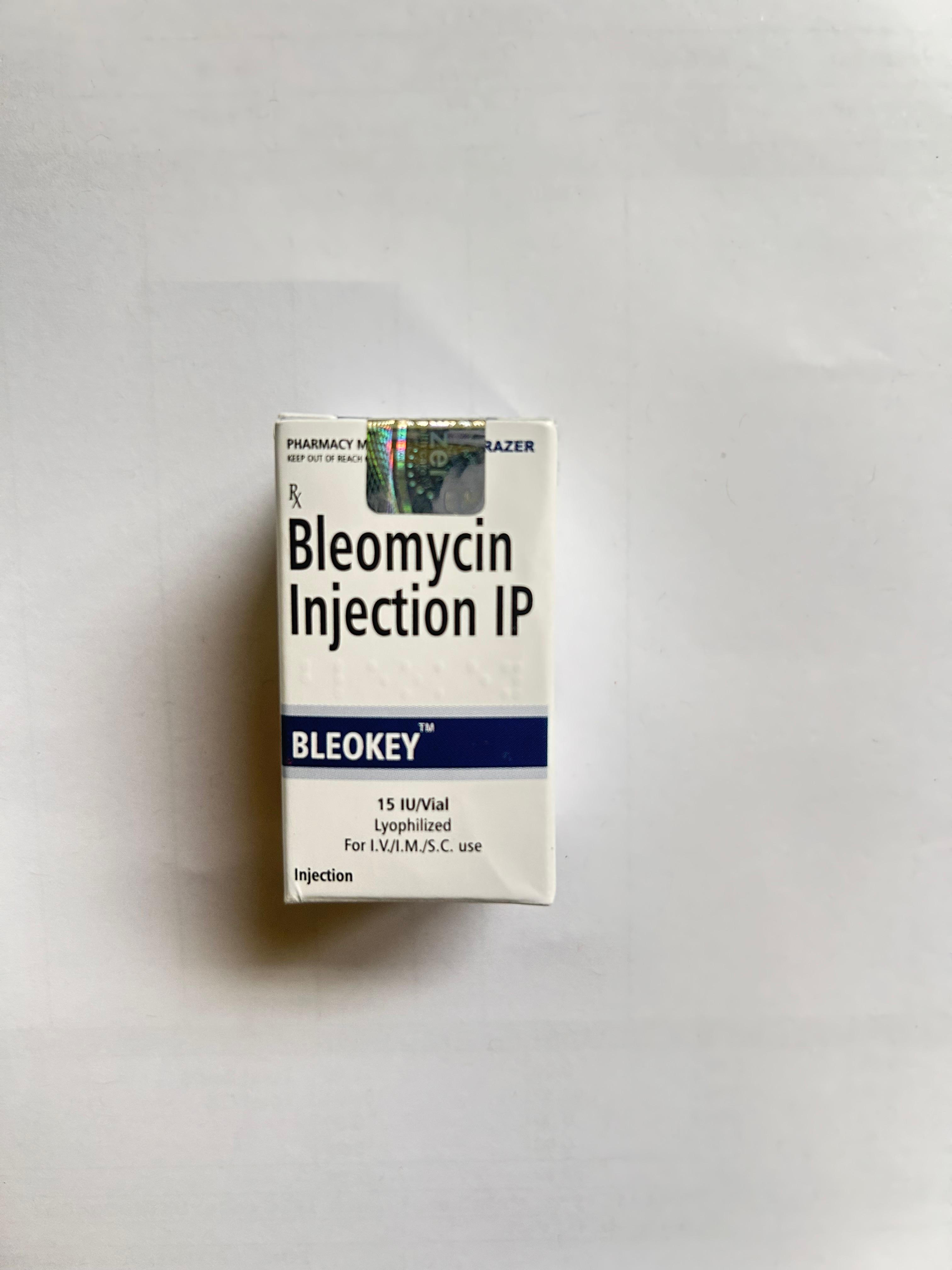 Bleokey 15IU Injection is used to treat testicular cancer, squamous cell carcinomas.
