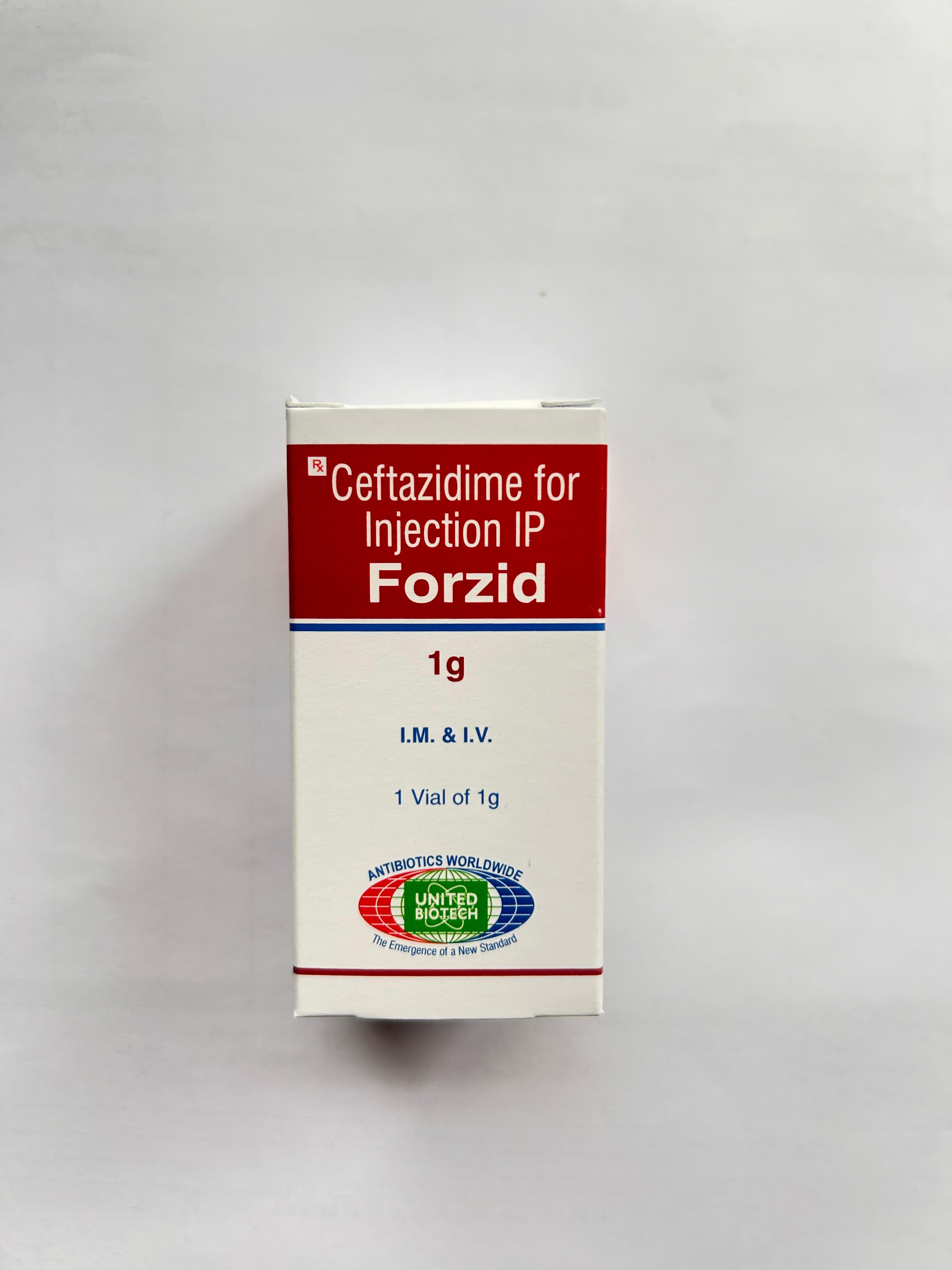 Forzid 1gm Injection is used to treat serious bacterial infections.