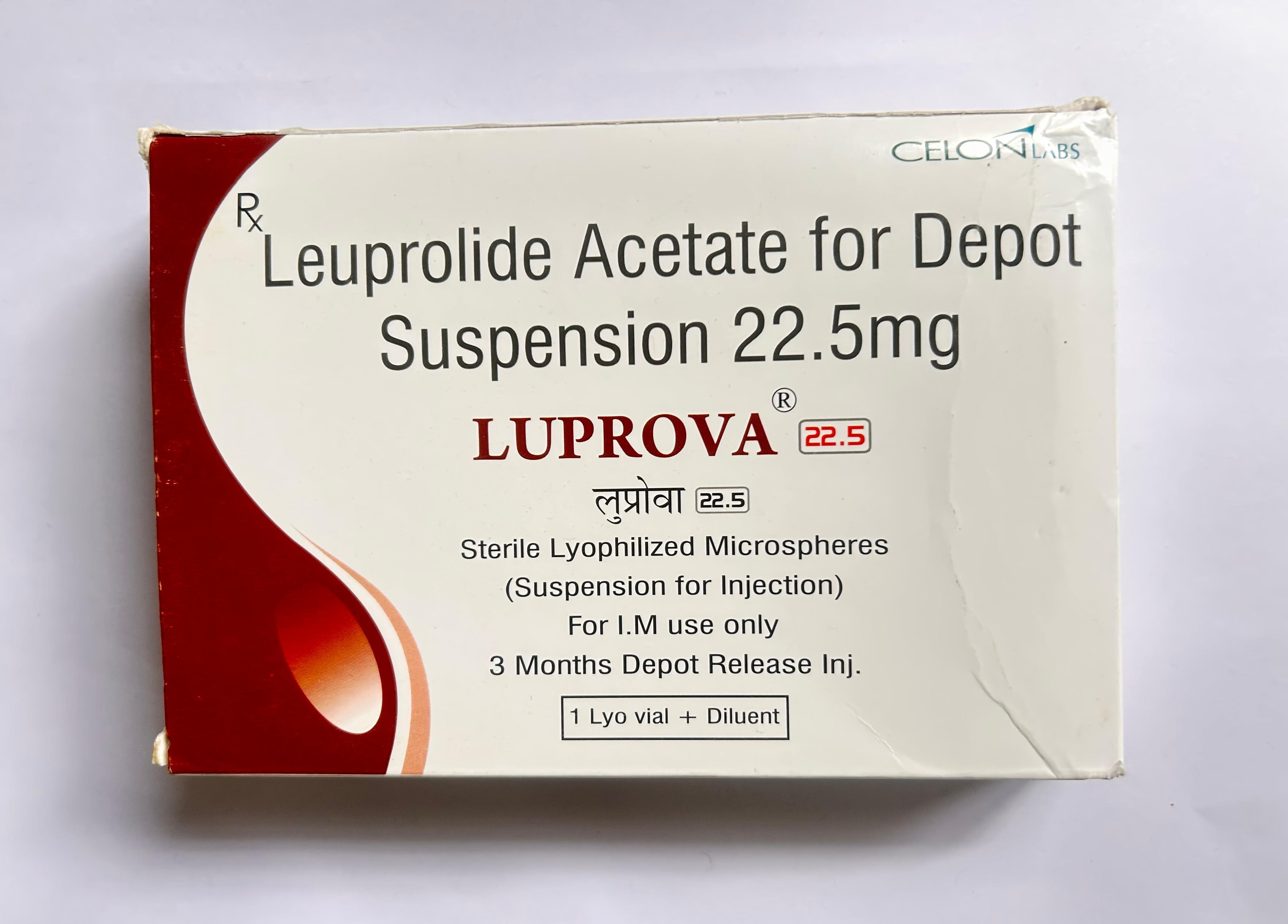 Luprova 22.5mg Injection used in the treatment of prostate cancer.