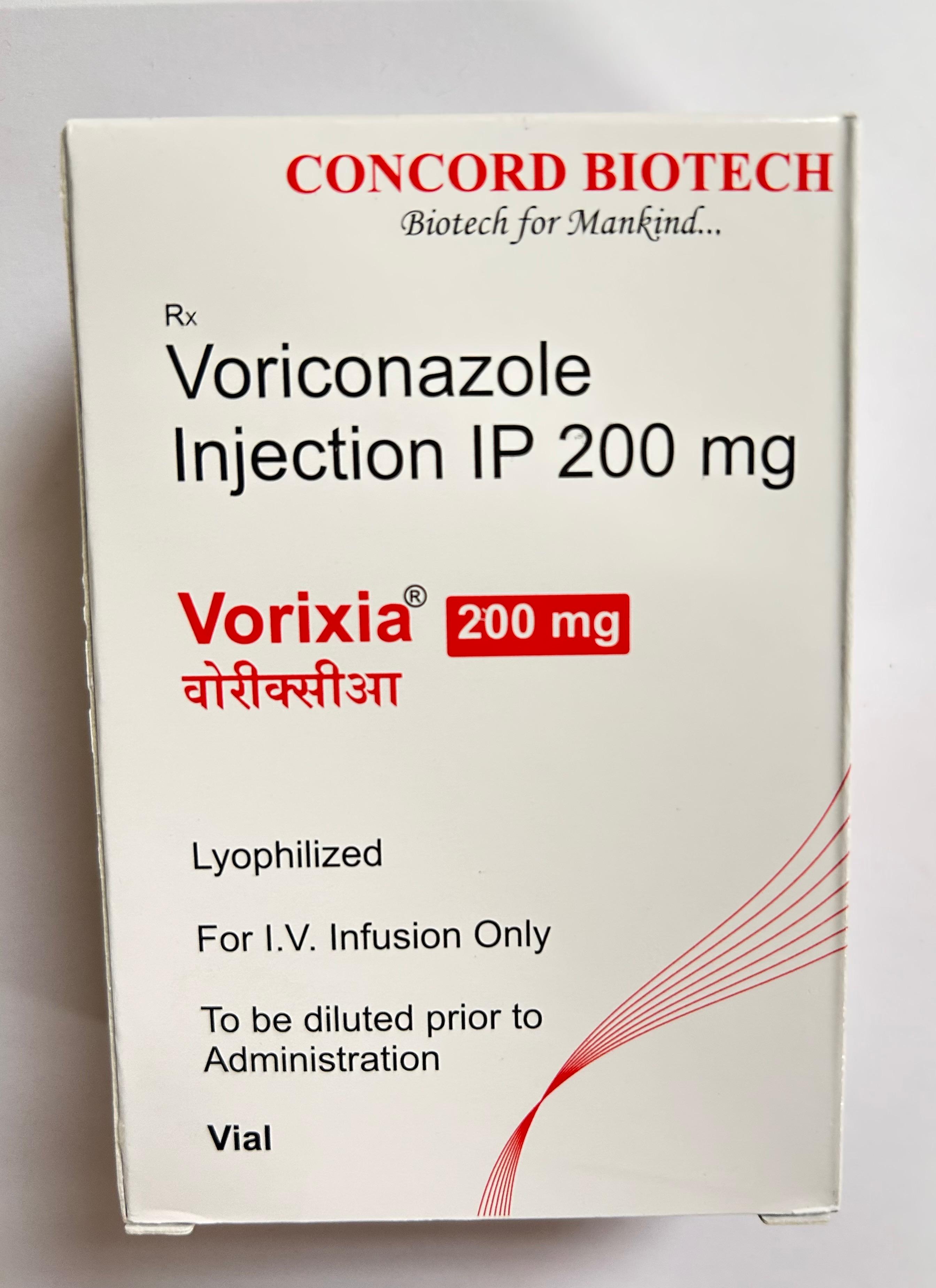 Vorixia 200mg Injection is an antifungal medication.