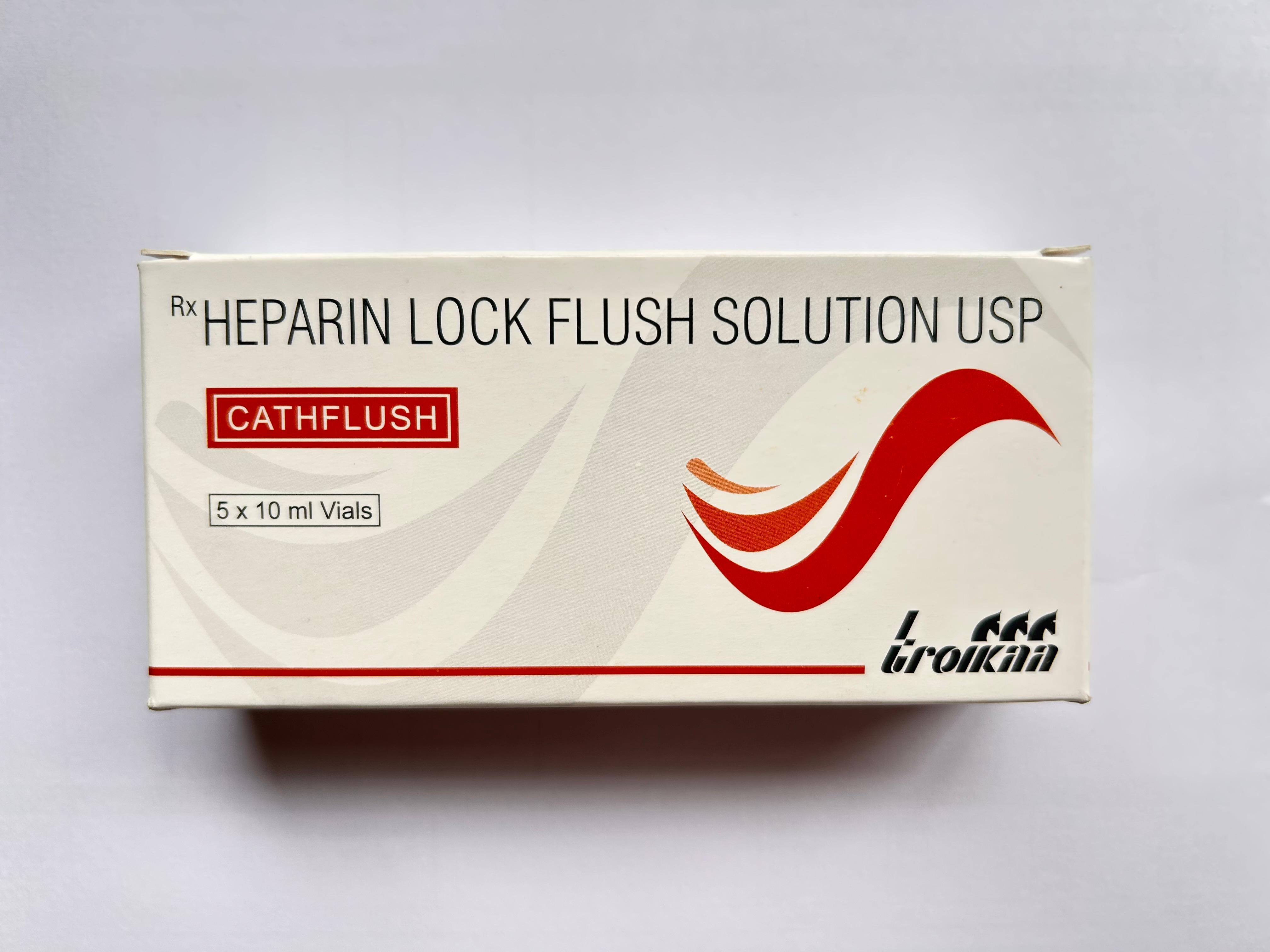 Cathflush 10ml Injection is an anticoagulant that prevents blood clot formation.