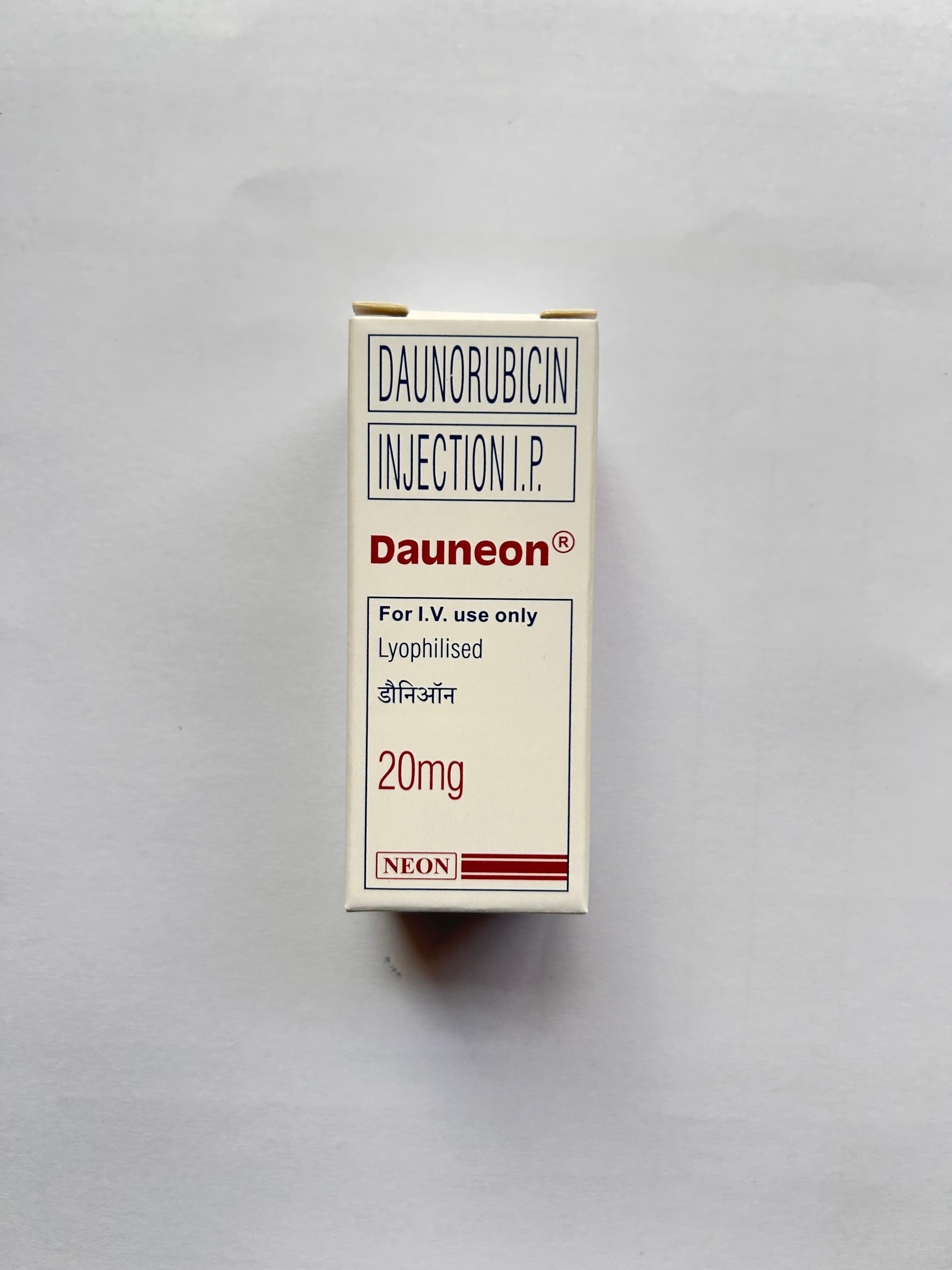 Dauneon 20mg Injection is used to treat  acute myeloid leukemia and acute lymphocytic leukemia.