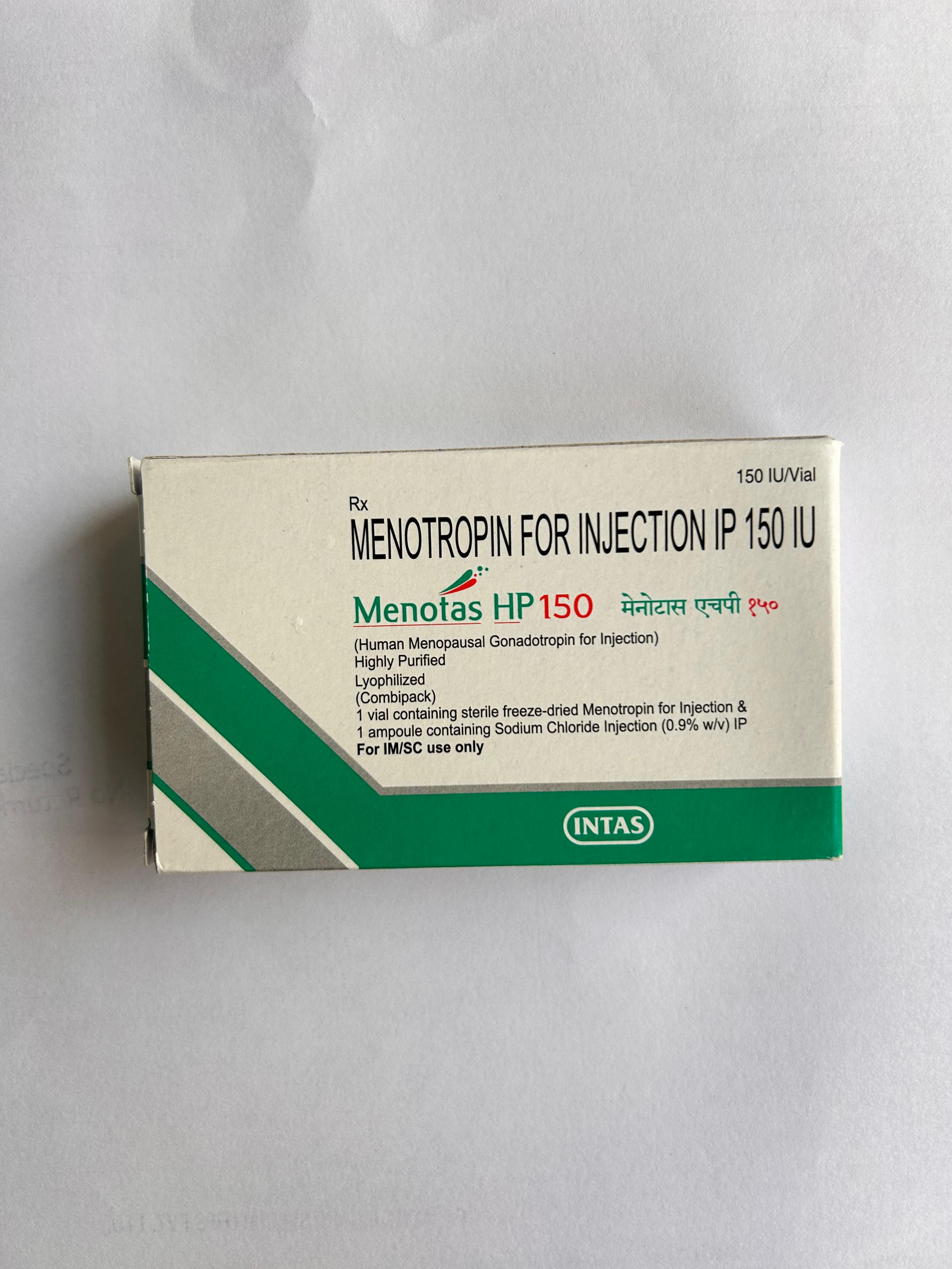 Menotas HP 150IU Injection is used for fertility treatment.