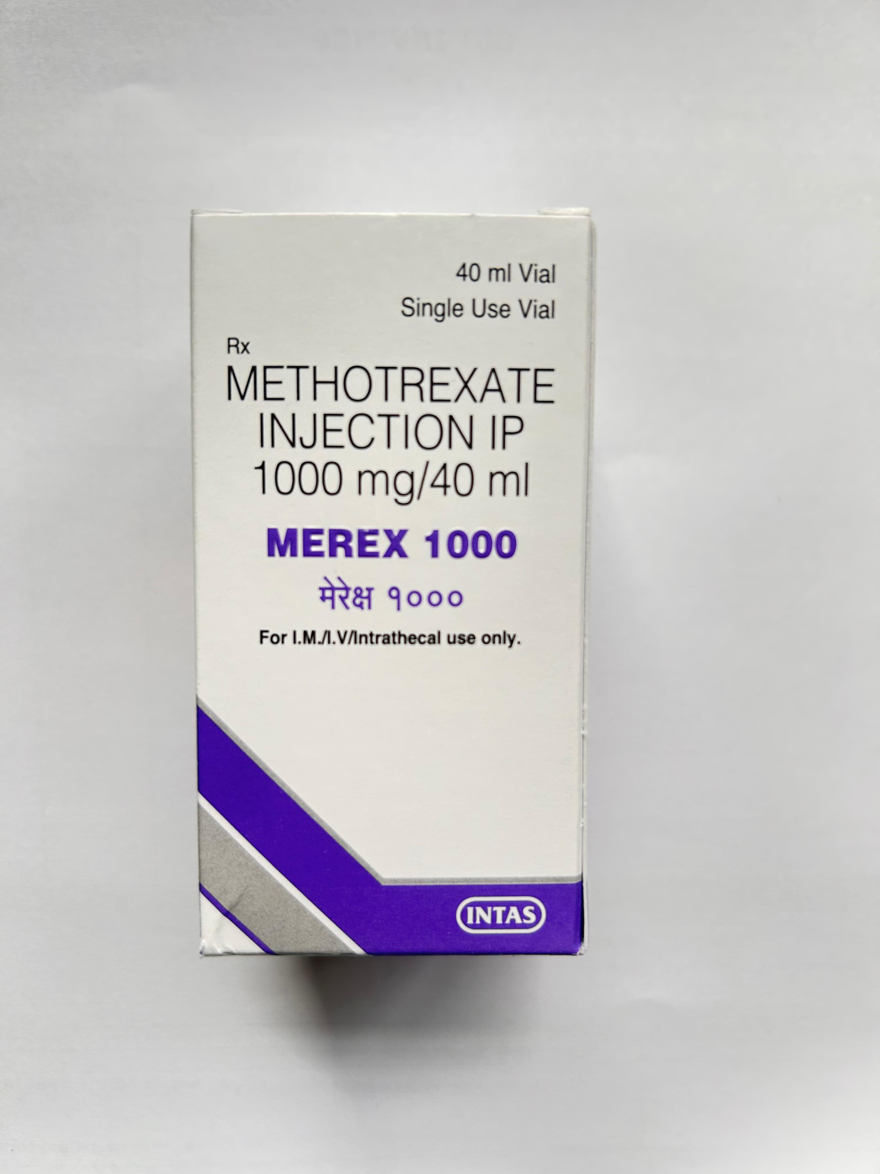 Merex 1000mg Injection is an antimetabolite and immunosuppressant drug.