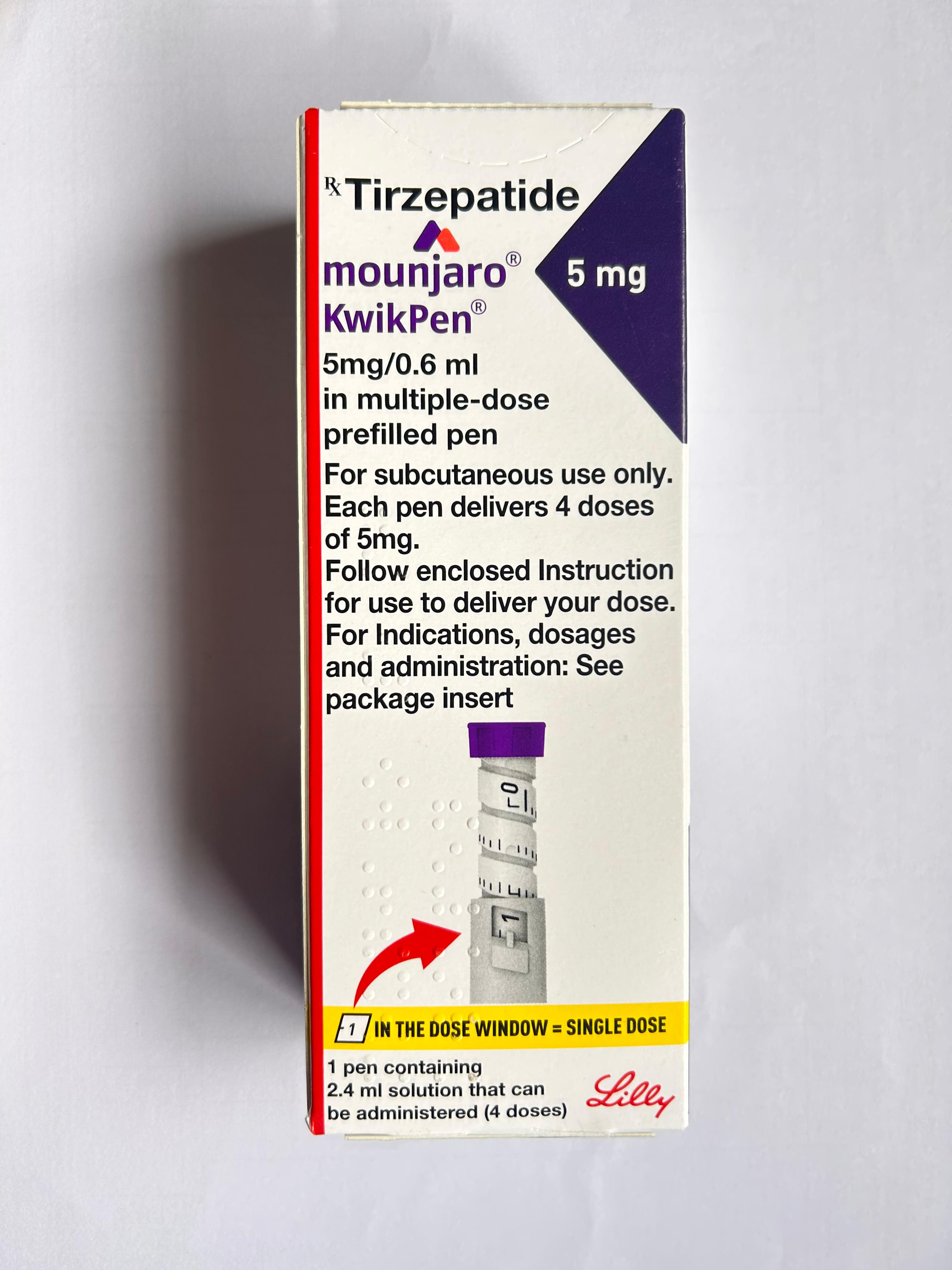 Mounjaro 5mg KwikPen  is a dual GIP and GLP-1 receptor agonist used for type 2 diabetes management.