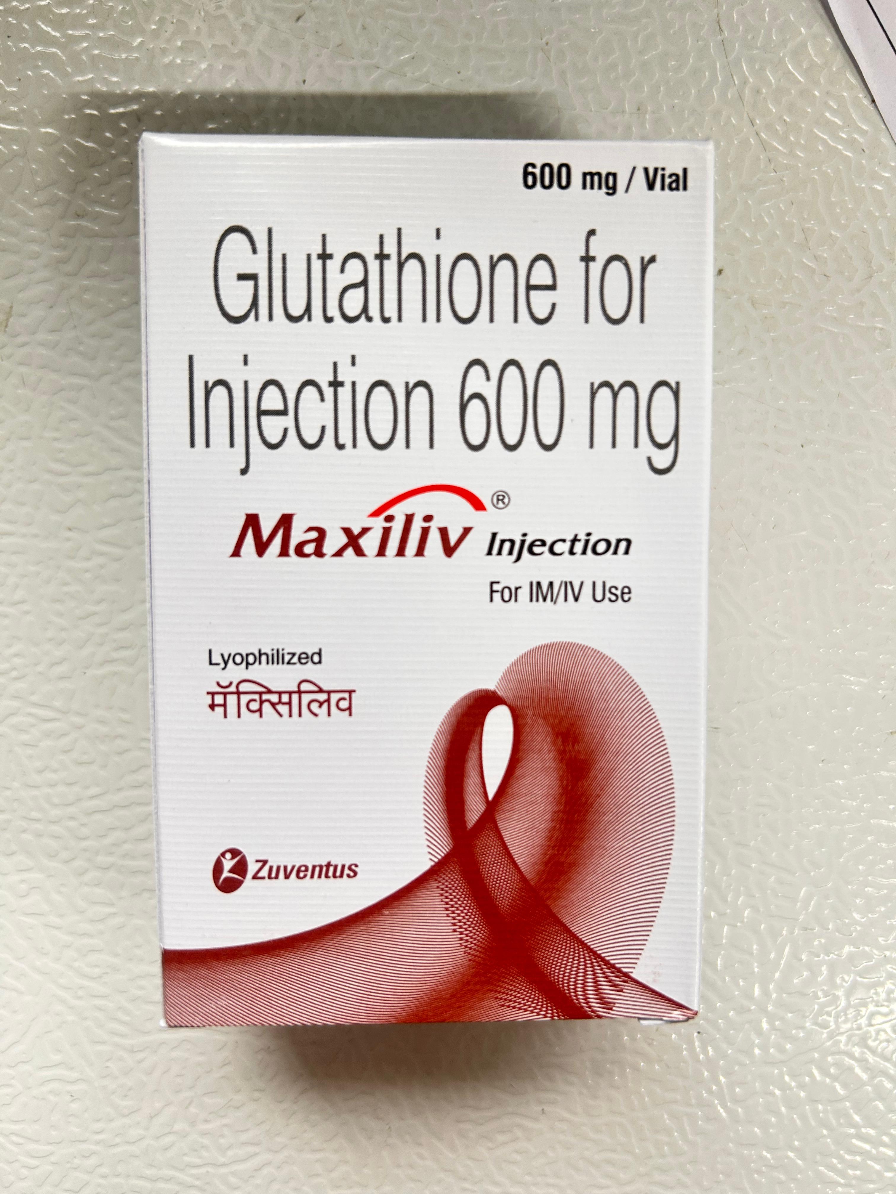 Maxiliv 600mg Injection is used to help liver detoxification.
