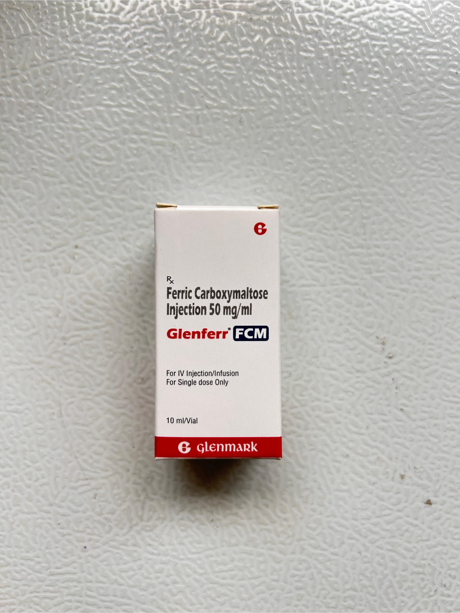 Glenferr FCM 50mg/10ml Injection is used to treat iron-deficiency anemia.