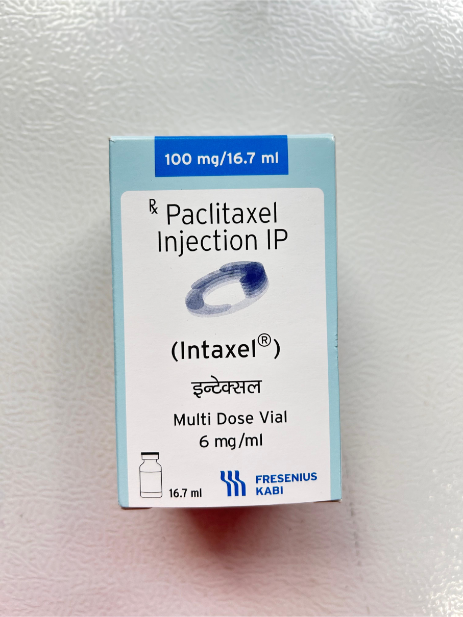 Intaxel 100mg Injection is used to treat  lung cancer, ovarian cancer.