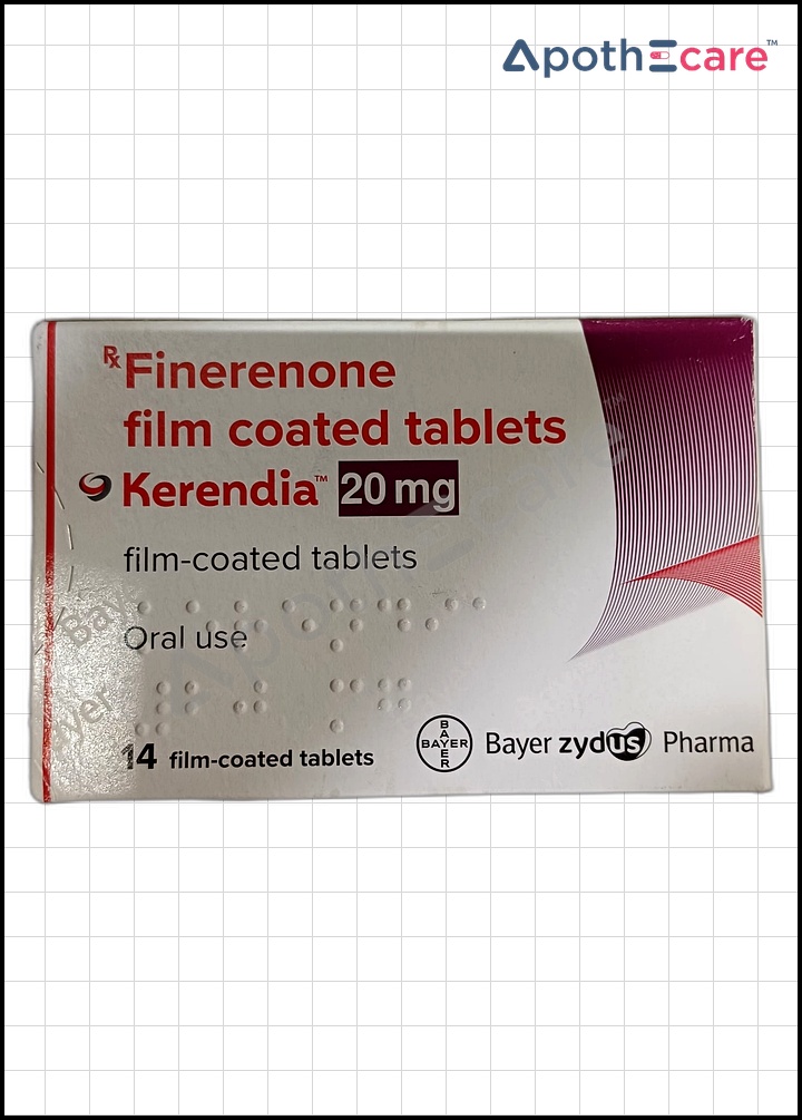 Kerendia 20mg Tablet Used to Treat Treatment of Chronic Kidney disease associated with Type-2 Diabetes