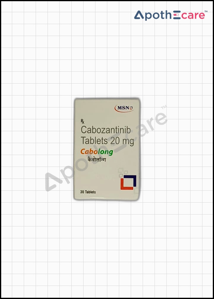 cabolong-20mg-tablet used to Treat Liver Cancer, Kidney Cancer, Medullary thyroid Cancer