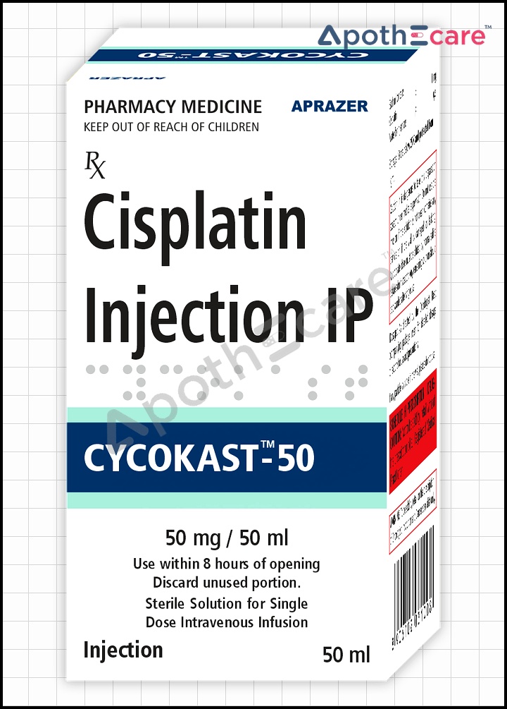 Cycokast-50mg-Injection used to treat Bladder Cancer, Testicular Cancer, Non-Small Cell Lung Cancer