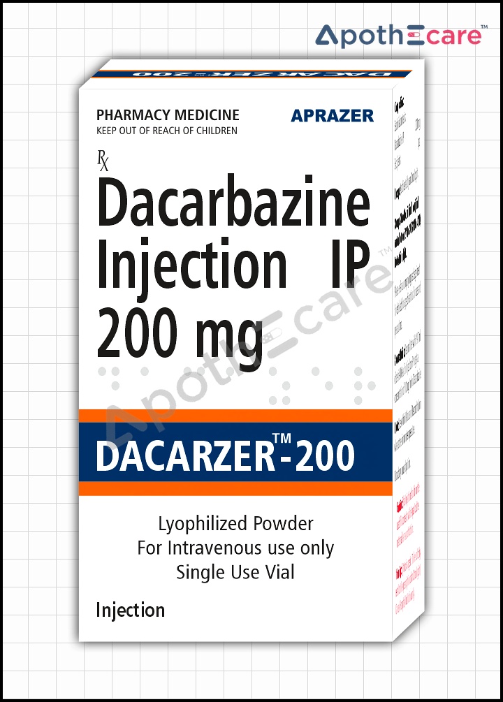 Dacarzer-200-Injection Used to treat Hodgkin's Lymphoma, Metastatic Malignant Melanoma
